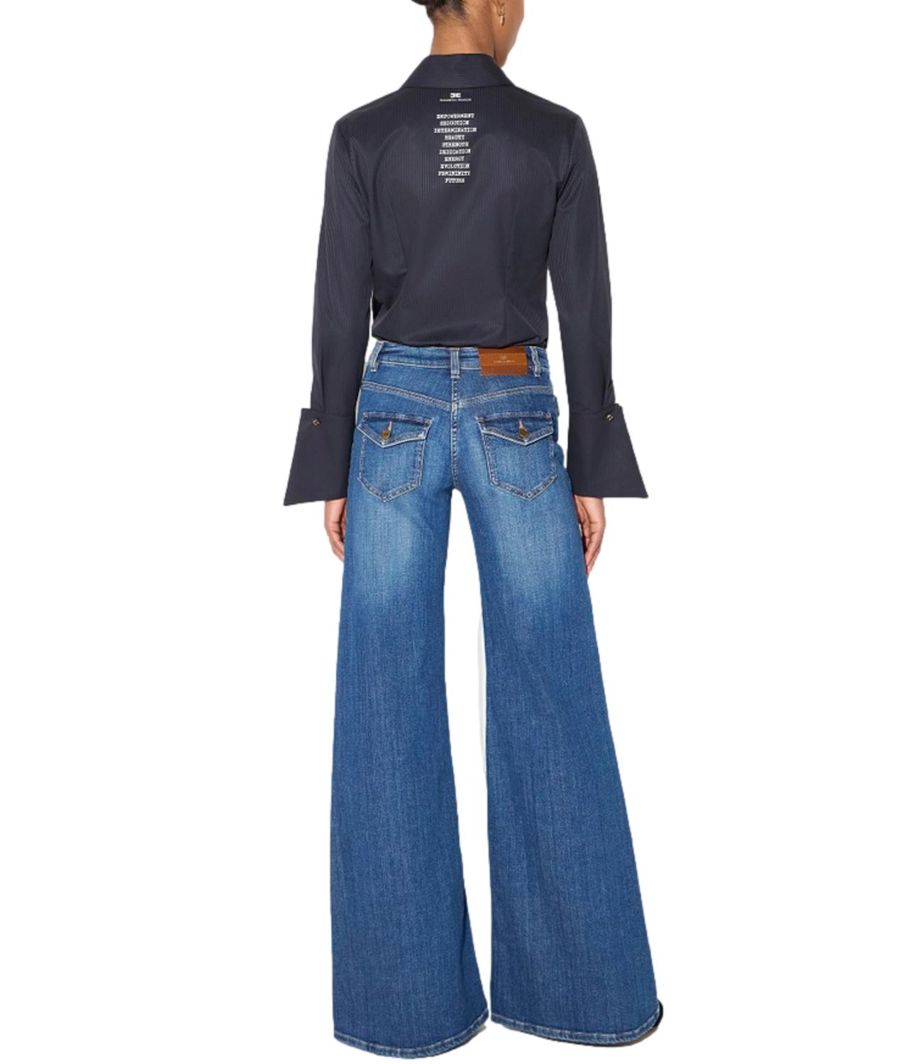 Elisabetta Franchi Jeans da Donna - Blue Vintage - Pj18n66e2