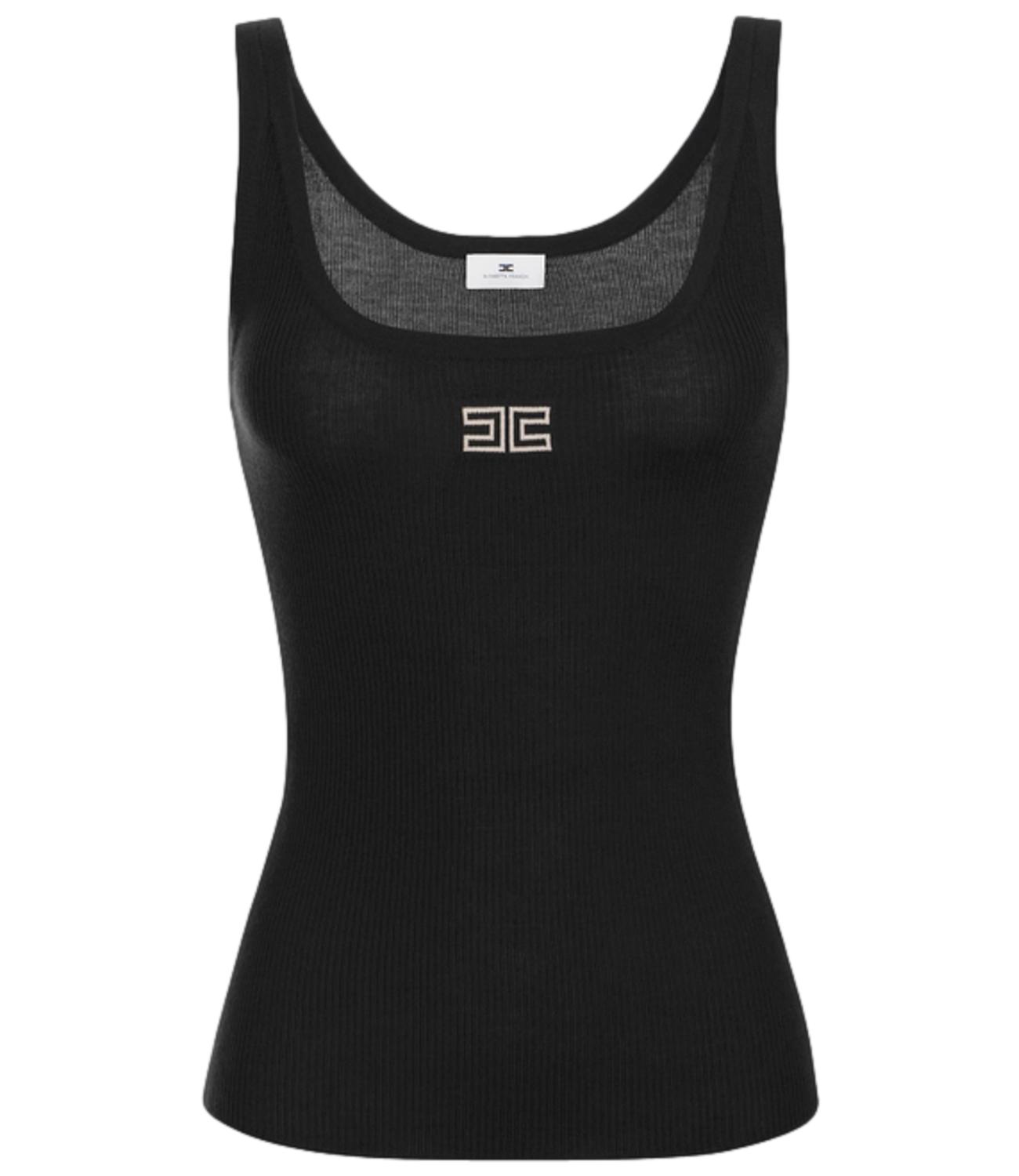 Elisabetta Franchi Top da Donna - Nero/burro - Tk03b66e2