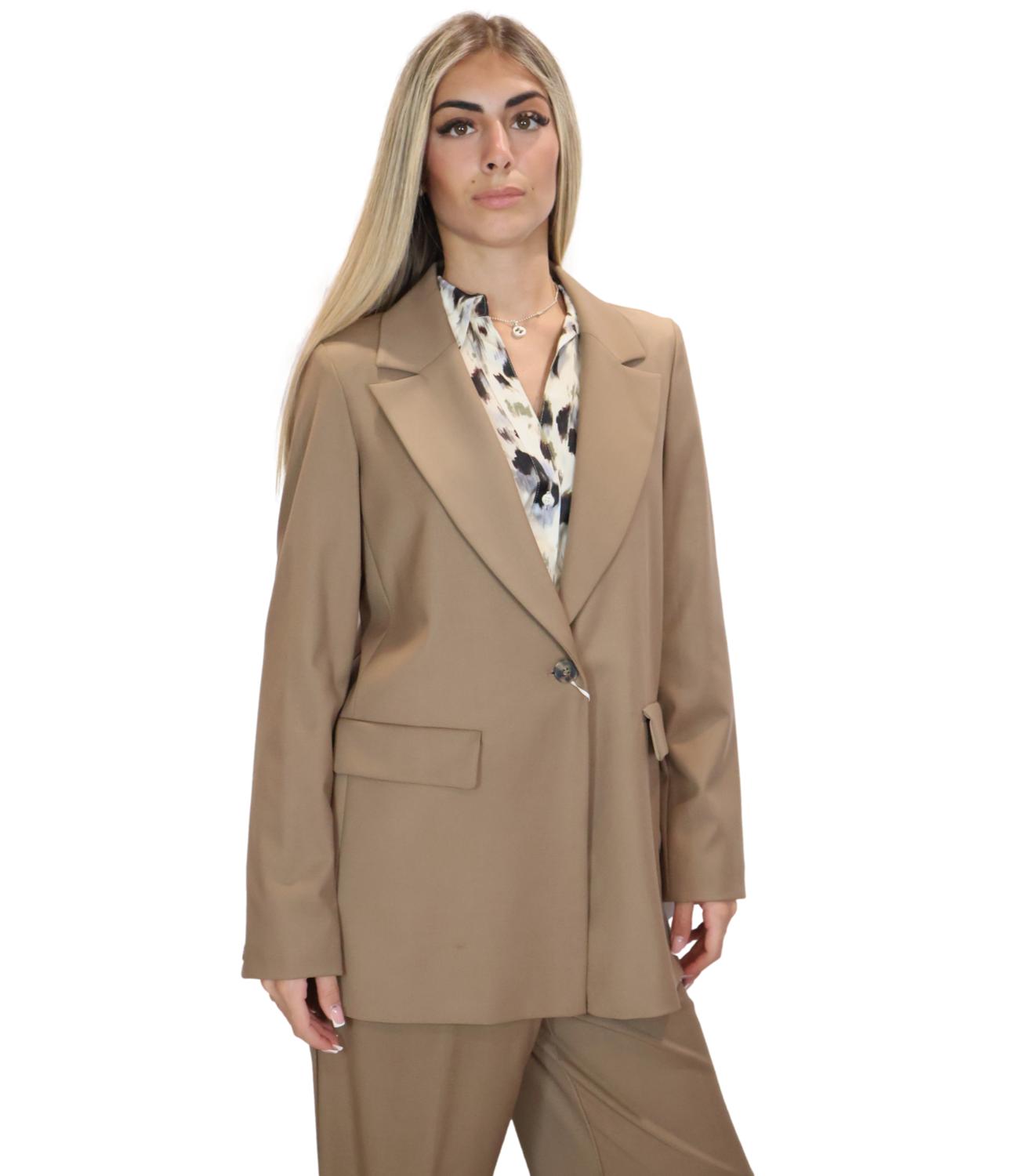 Emme Marella Giacca da Donna - Beige - 2625046061200