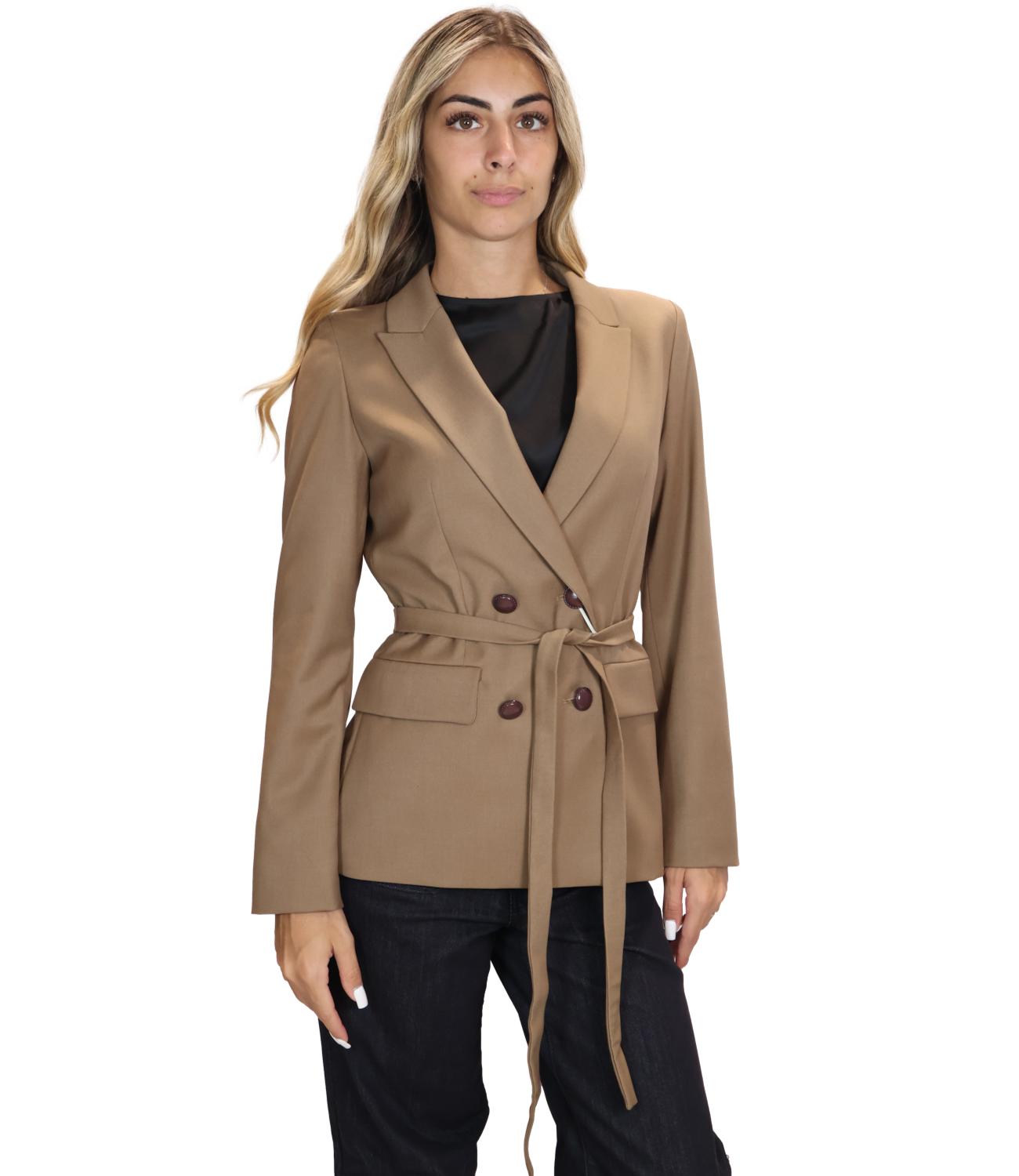 Emme Marella Giacca da Donna - Beige - 2625046151200