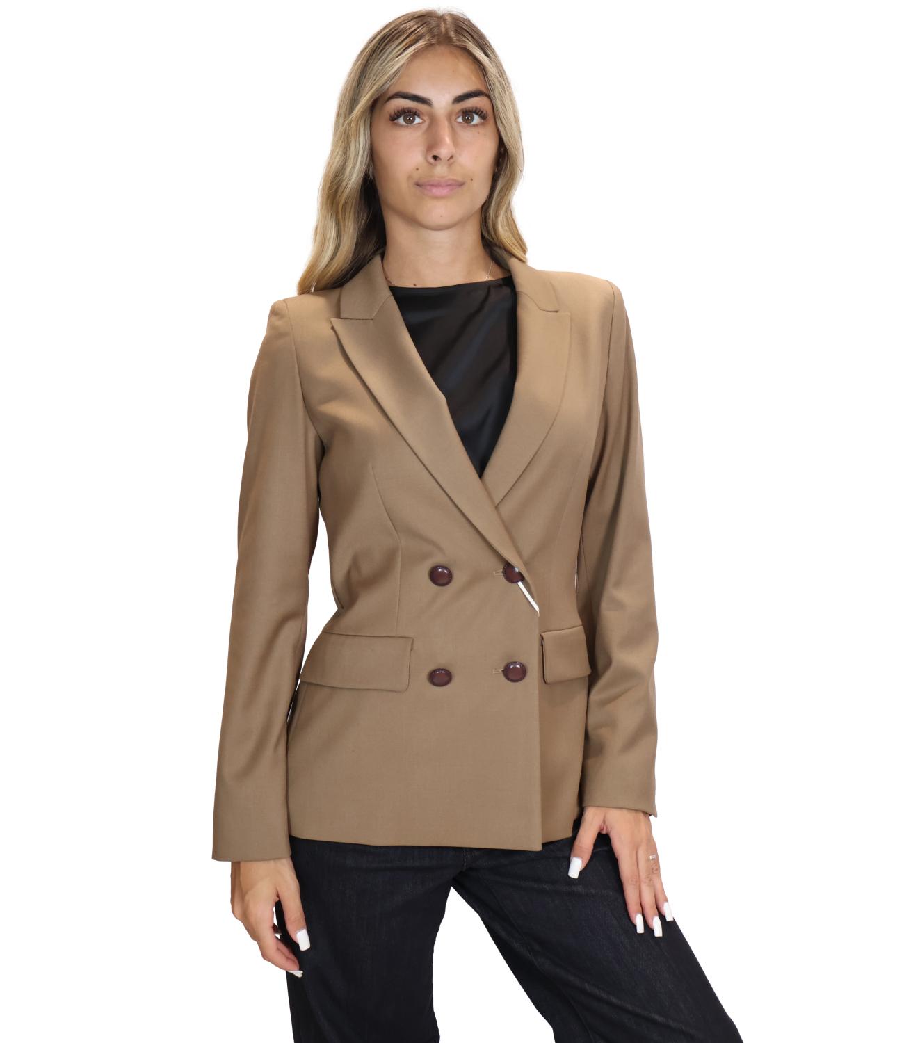 Emme Marella Giacca da Donna - Beige - 2625046151200