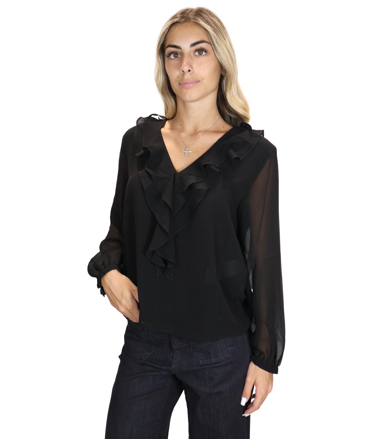 Emme Marella Camicia da Donna - Nero - 2625116032200