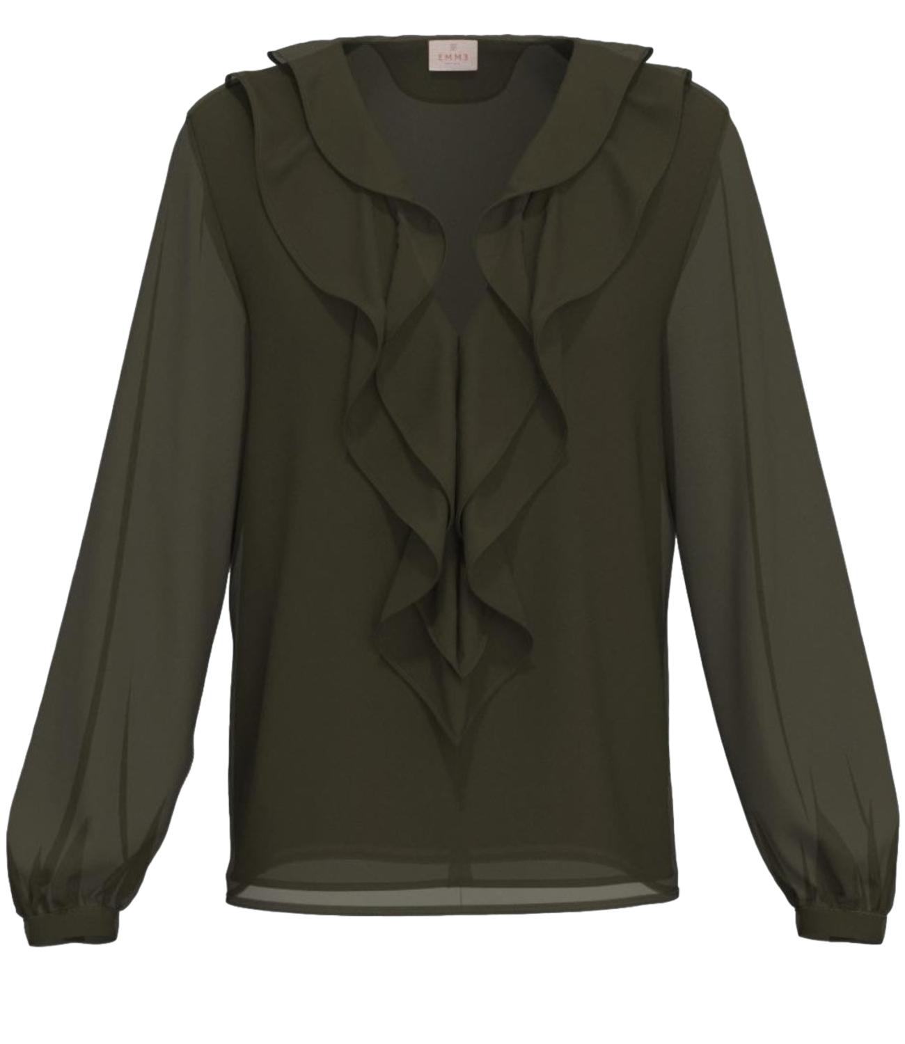 Emme Marella Camicia da Donna - Verde Militare - 2625116032200