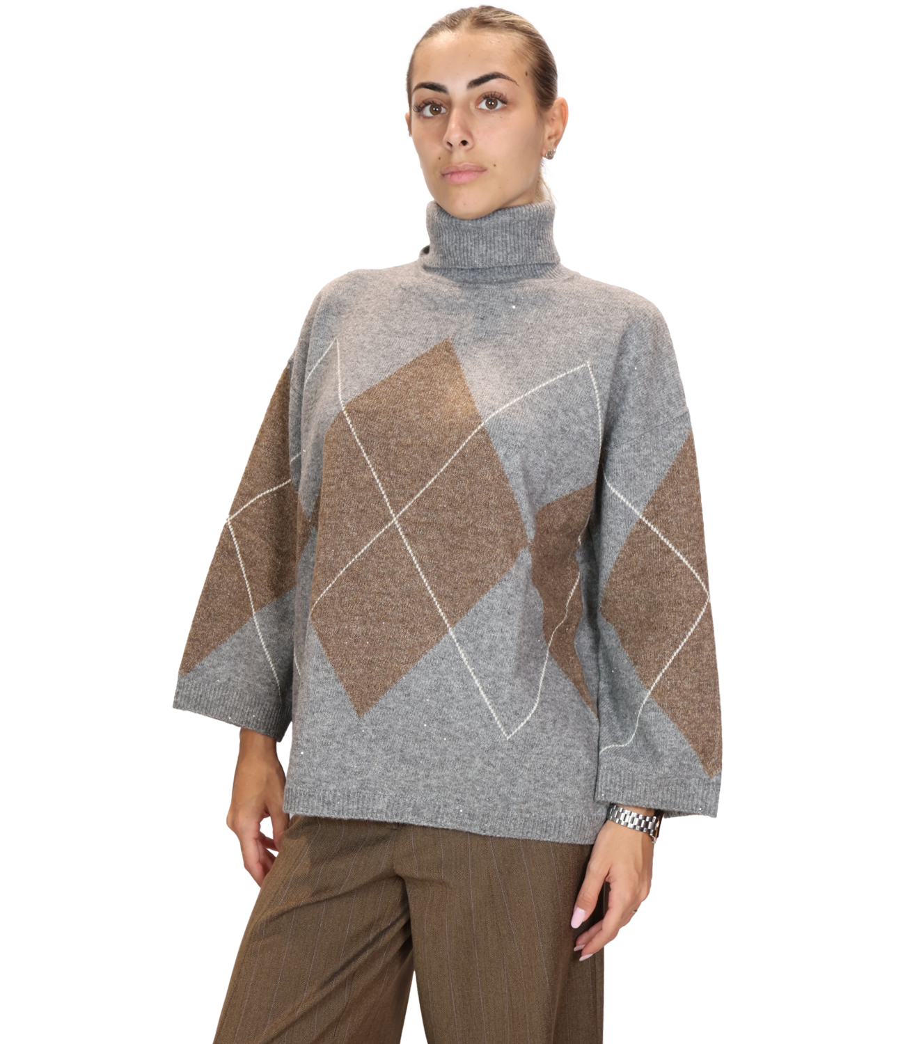 Emme Marella Maglia da Donna - Silver - 2625366092200