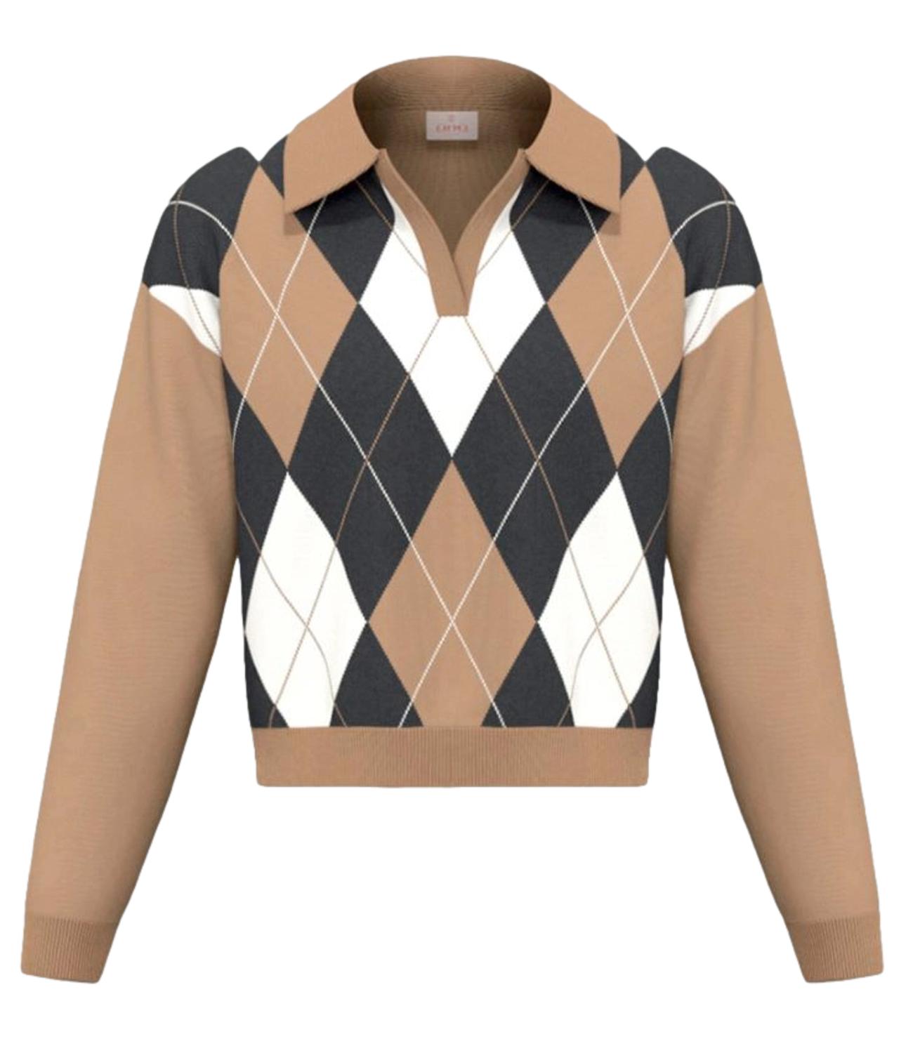 Emme Marella Maglia da Donna - Cammello - 2625366121200