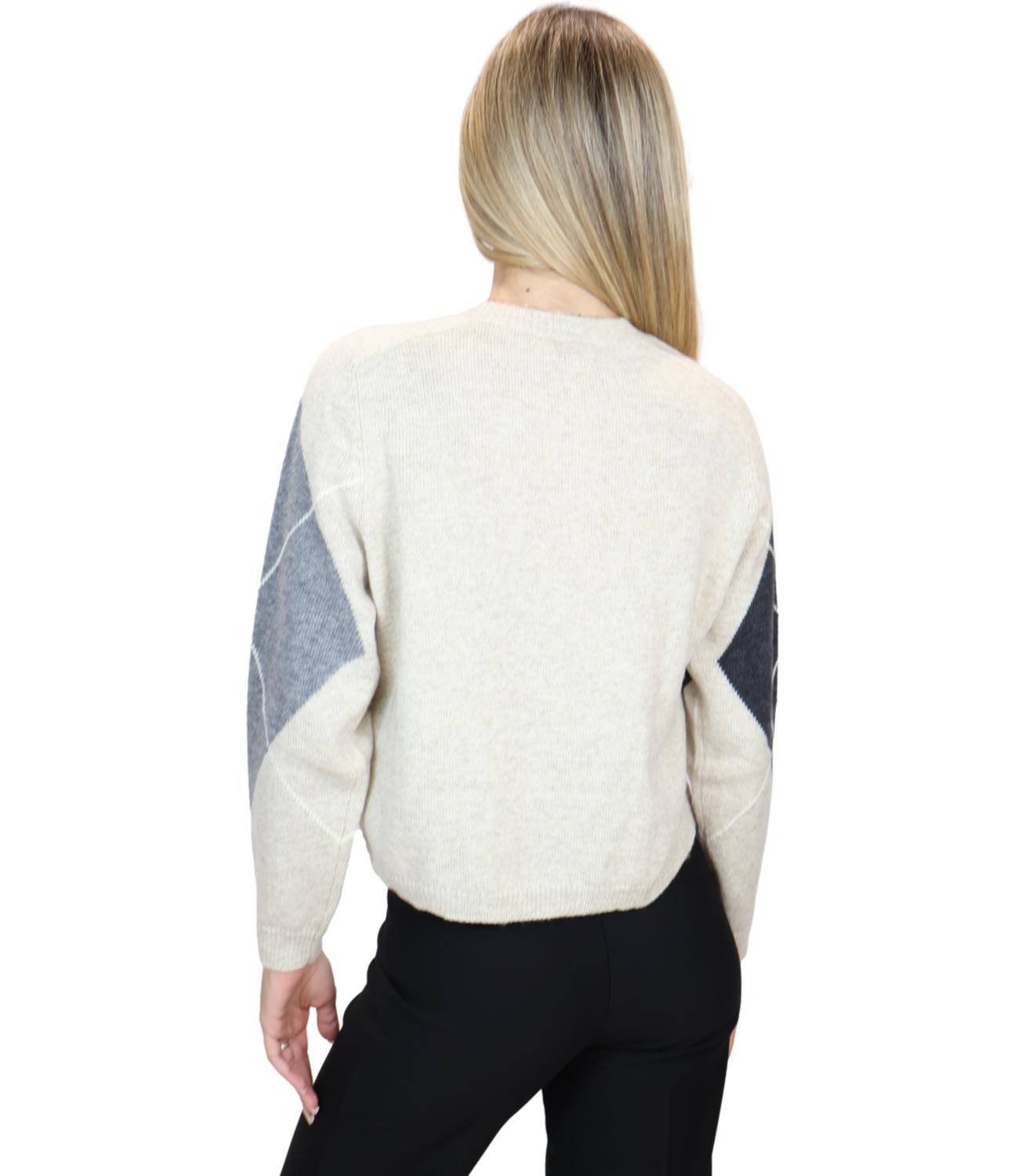 Emme Marella Maglia da Donna - Beige - 2625366212200