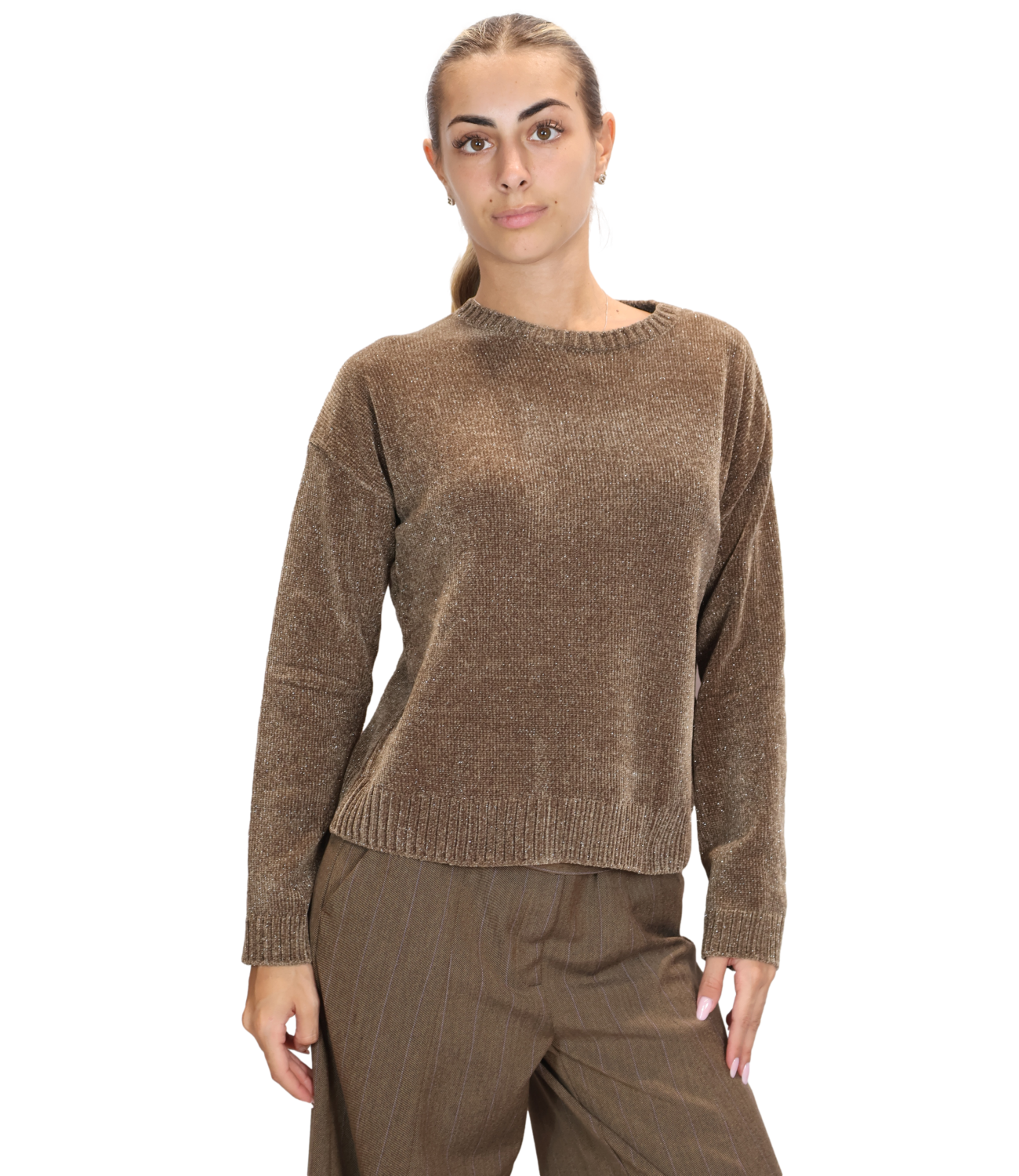 Emme Marella Maglia da Donna - Marrone - 2625366322200