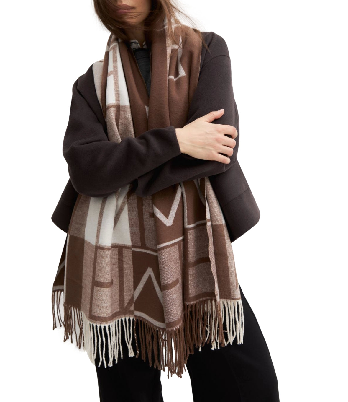 Emme Marella Sciarpa/Foulard da Donna - Cuoio - 2625546012200