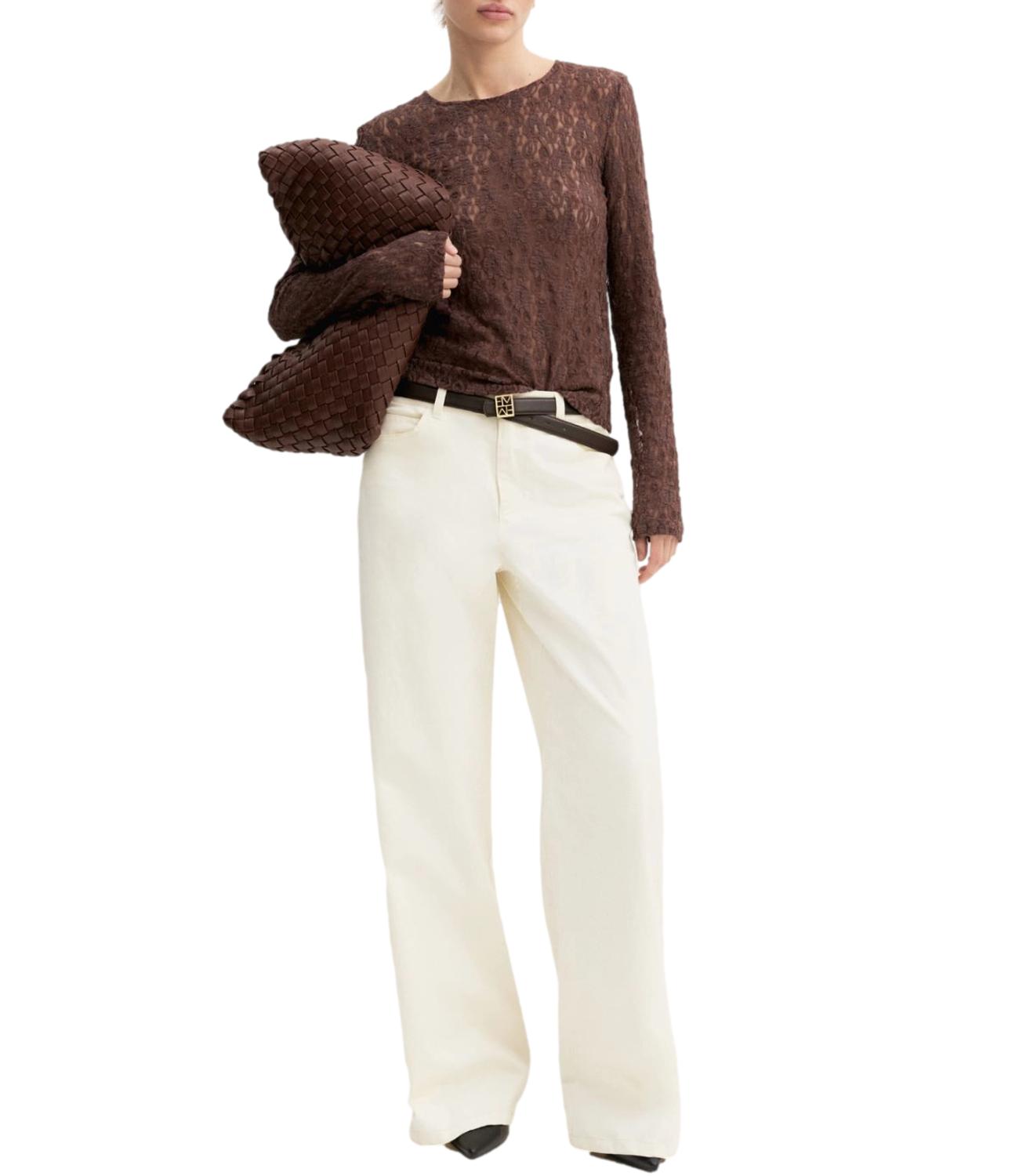 Emme Marella T-Shirt da Donna - Marrone - 2625976041200