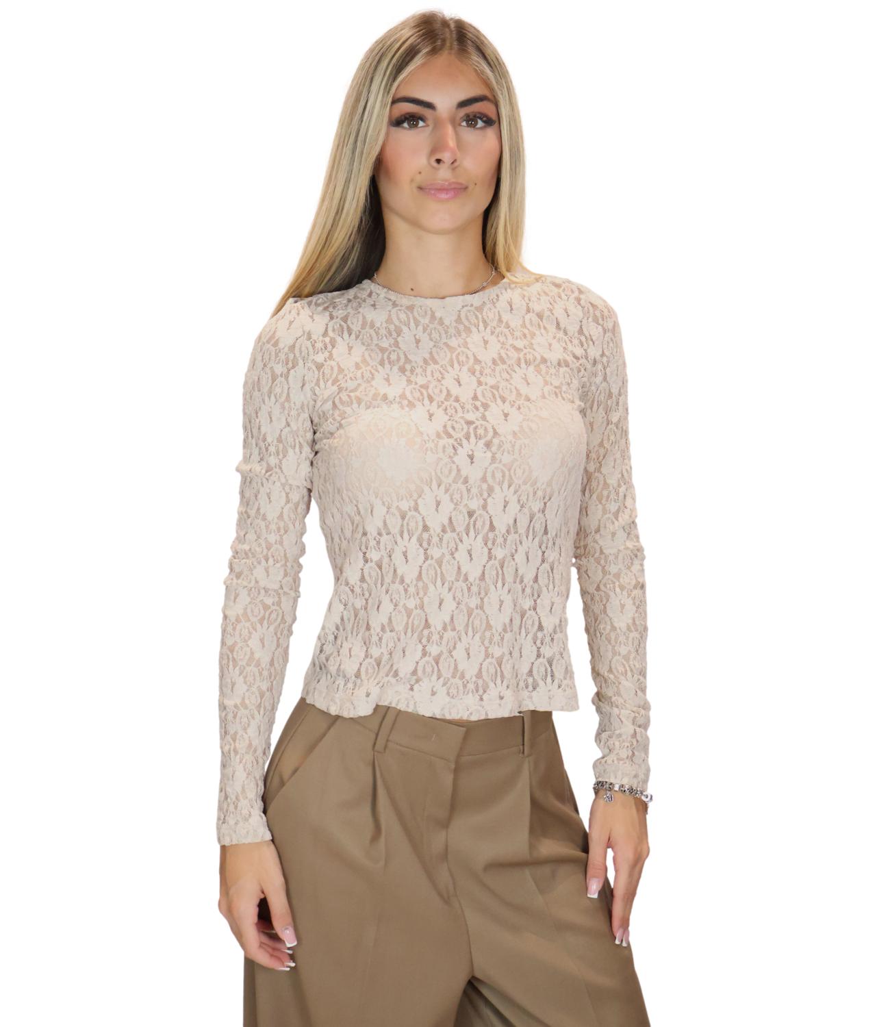 Emme Marella T-Shirt da Donna - Honey - 2625976041200
