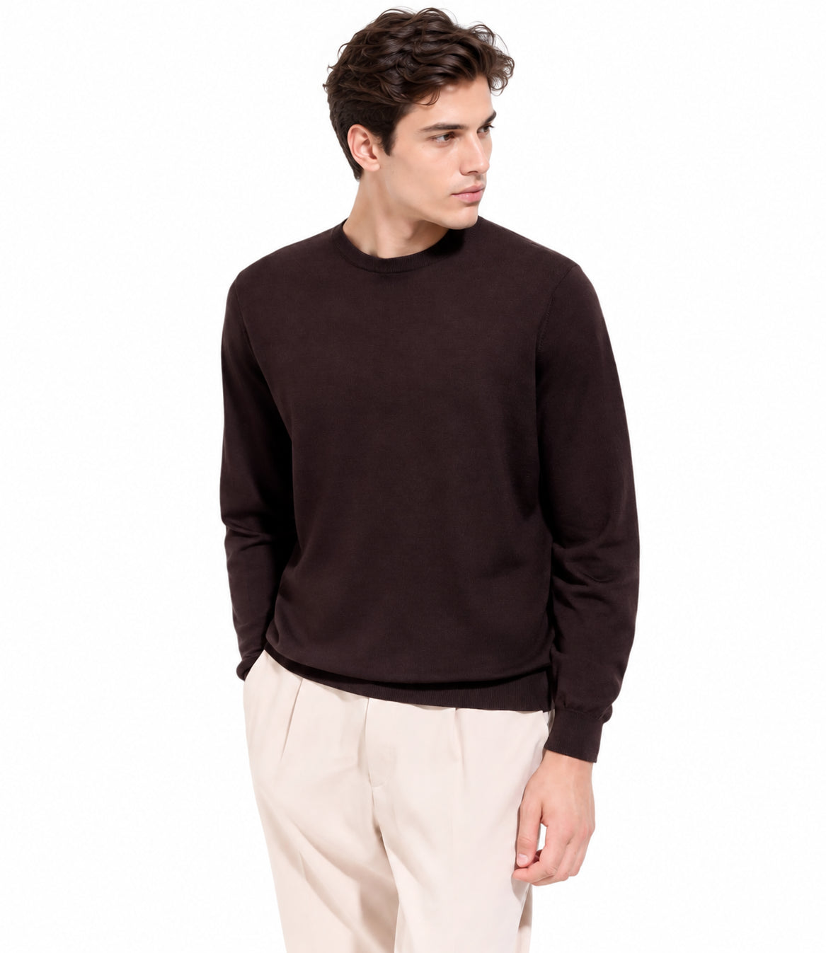 Filippo De Laurentiis Maglia da Uomo - Caffe' - Gc1mlrm16r