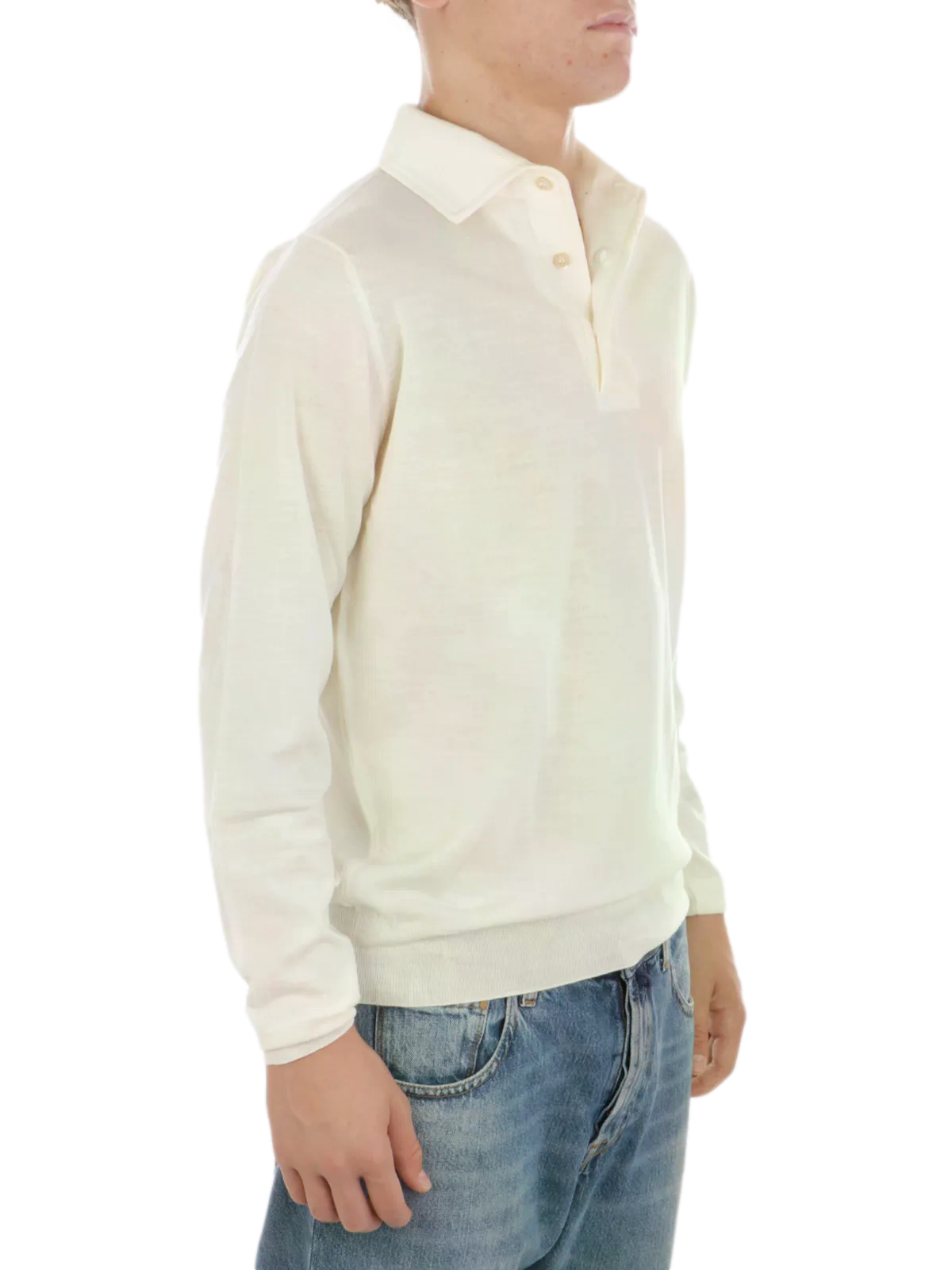 Filippo De Laurentiis Polo da Uomo - Latte - Pl1mlparrm16r