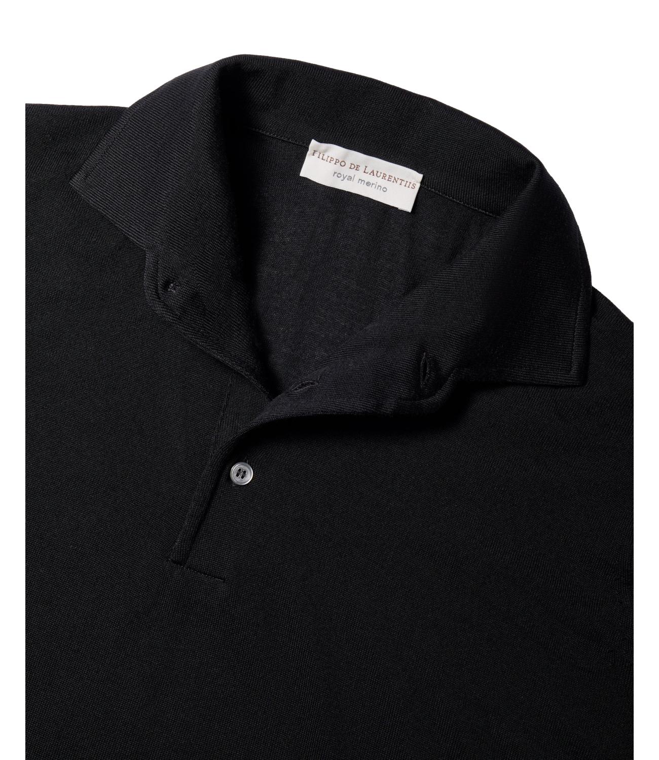 Polo Filippo De Laurentiis Collo Con Paramontura Nero