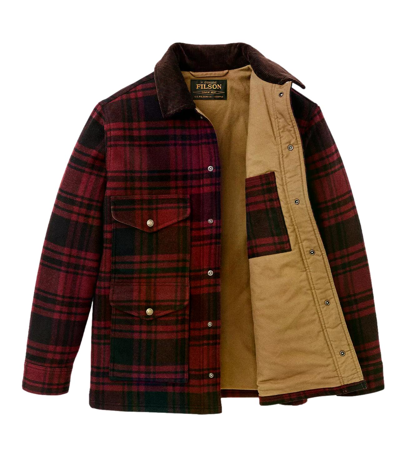 Filson Giacca da Uomo - Port / Black Plaid - 262mfmcps0144