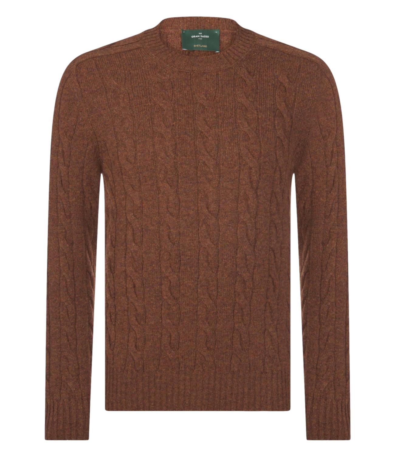 Gran Sasso Pullover da Uomo - Ruggine - 23103/28502