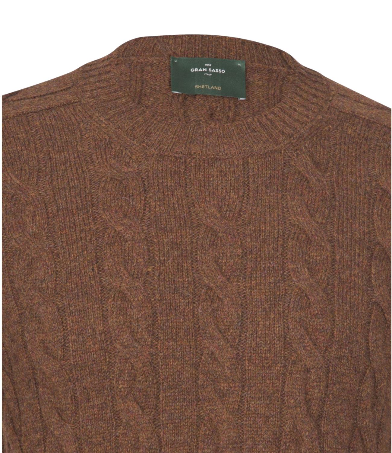 Gran Sasso Pullover da Uomo - Ruggine - 23103/28502