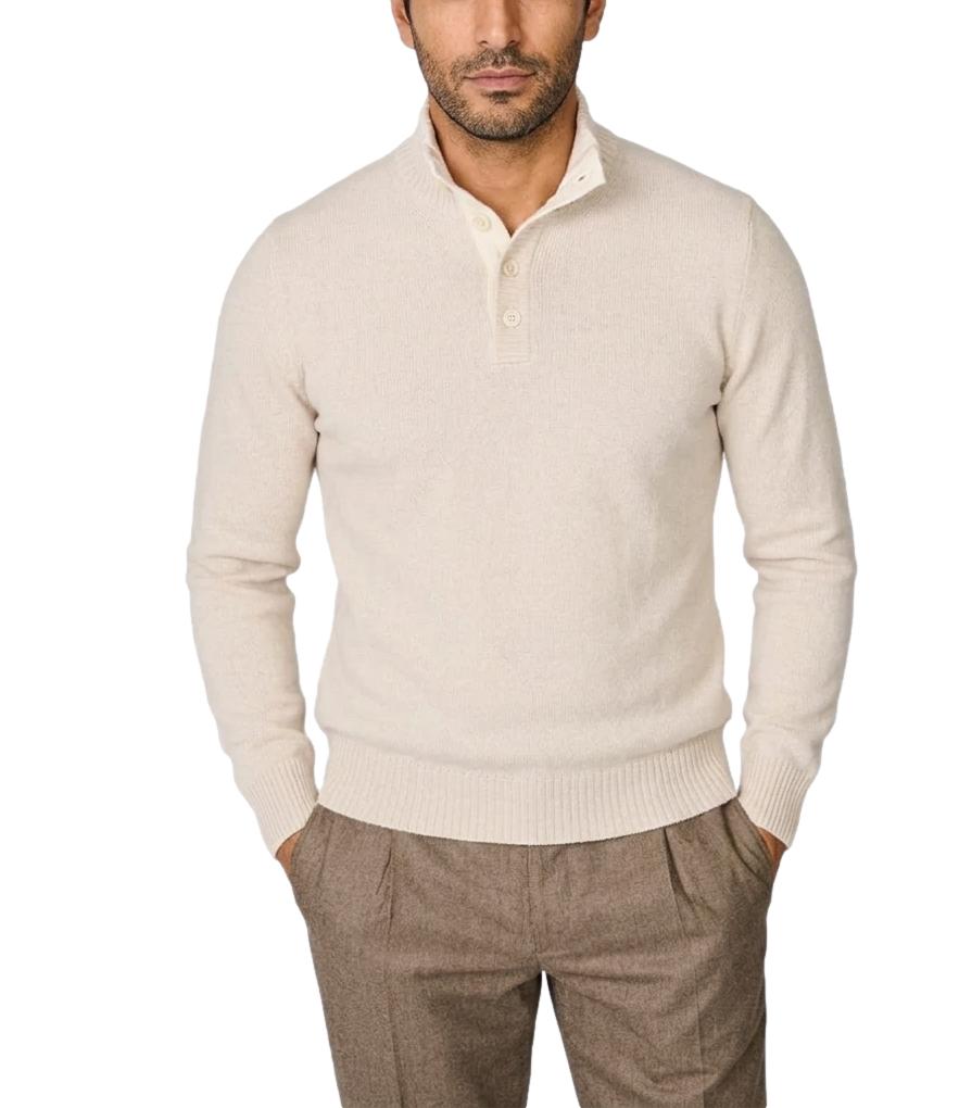 Gran Sasso Pullover da Uomo - Panna - 23190/25011