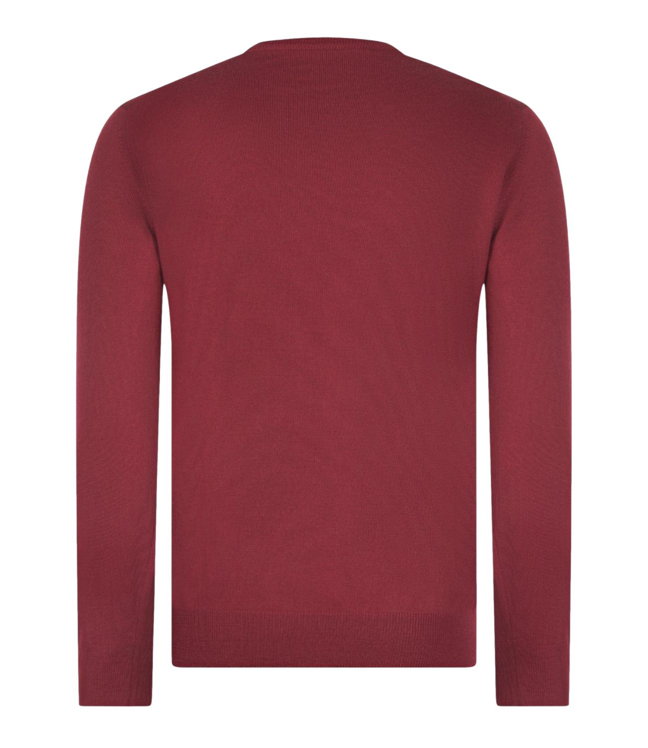 Gran Sasso Pullover da Uomo - Bordeaux - 55167/19690