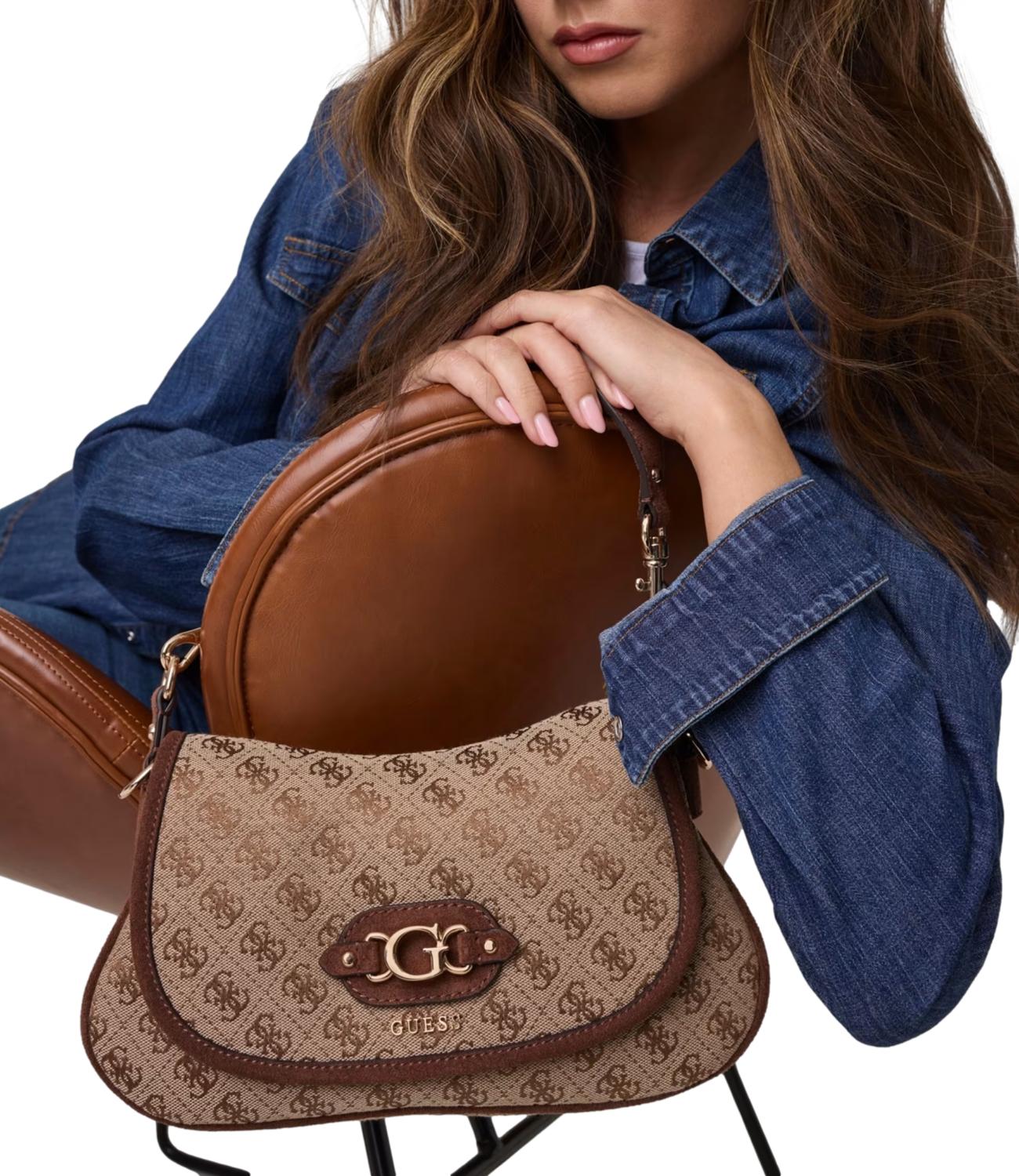 Guess Borsa da Donna - Latte Logo/brown - Hwjg2313190