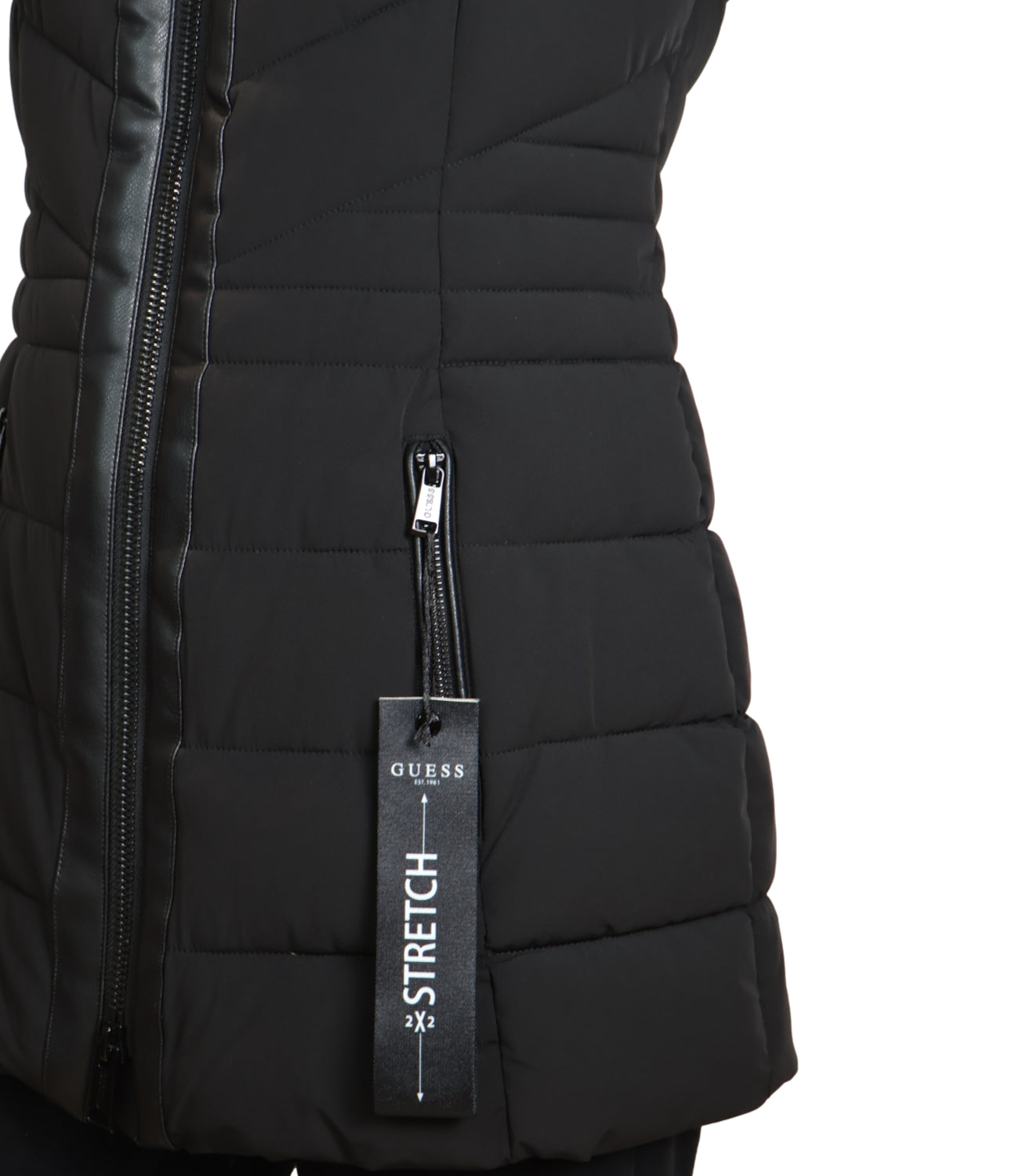 Guess Giubbino da Donna - Jet Black A996 - W6bl77w4713