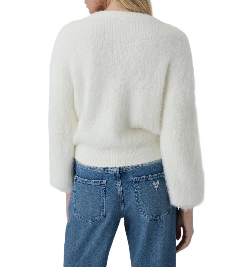 Guess Cardigan da Donna - Cream White - W6br26z1408