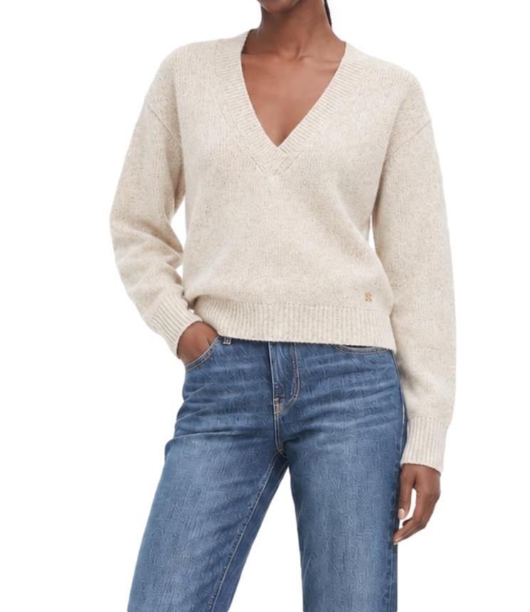 Guess Maglia da Donna - Creme Brulee Sequins - W6br42z1438