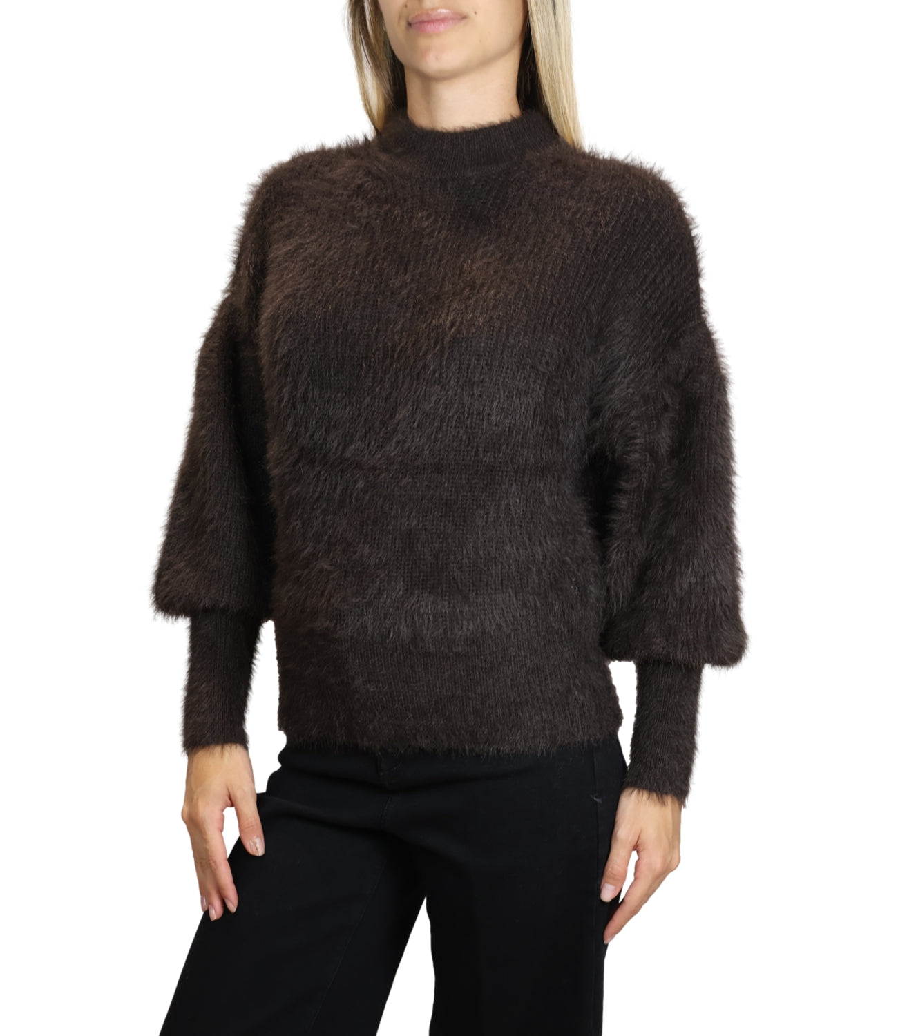 Guess Maglia da Donna - Bark Brown - W6br80z1839
