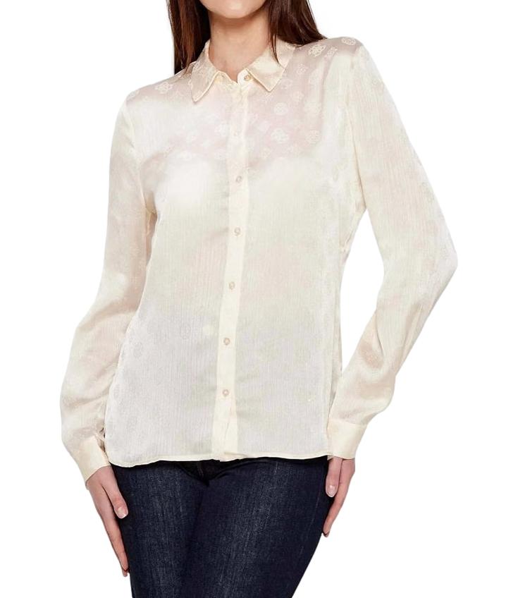 Guess Camicia da Donna - Cream White - W6yh22w2945