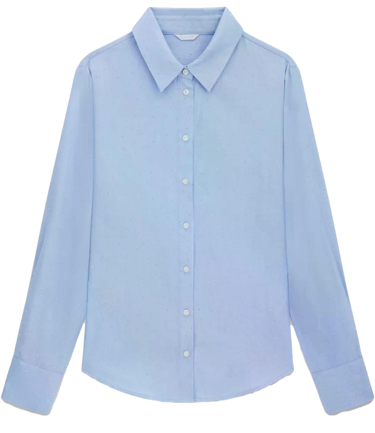 Guess Camicia da Donna - Light Tone Indigo - W6yh26w2948