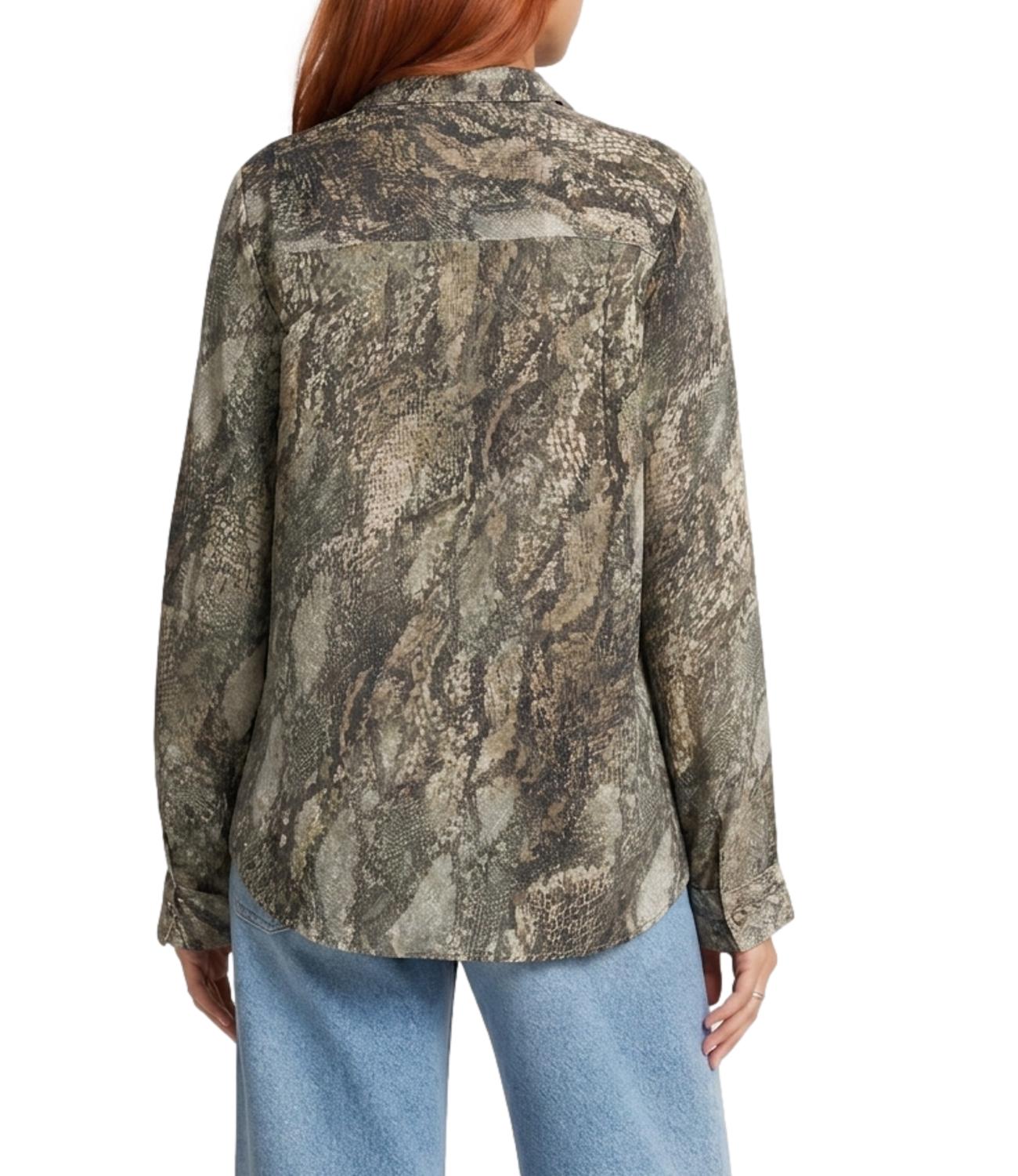 Guess Camicia da Donna - Rustic Phyton - W6yh68w3212