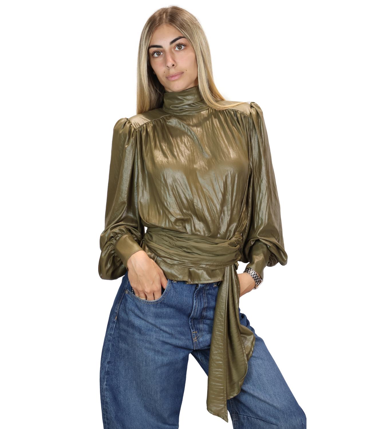 Have One Blusa da Donna - Militare - CmA-R020