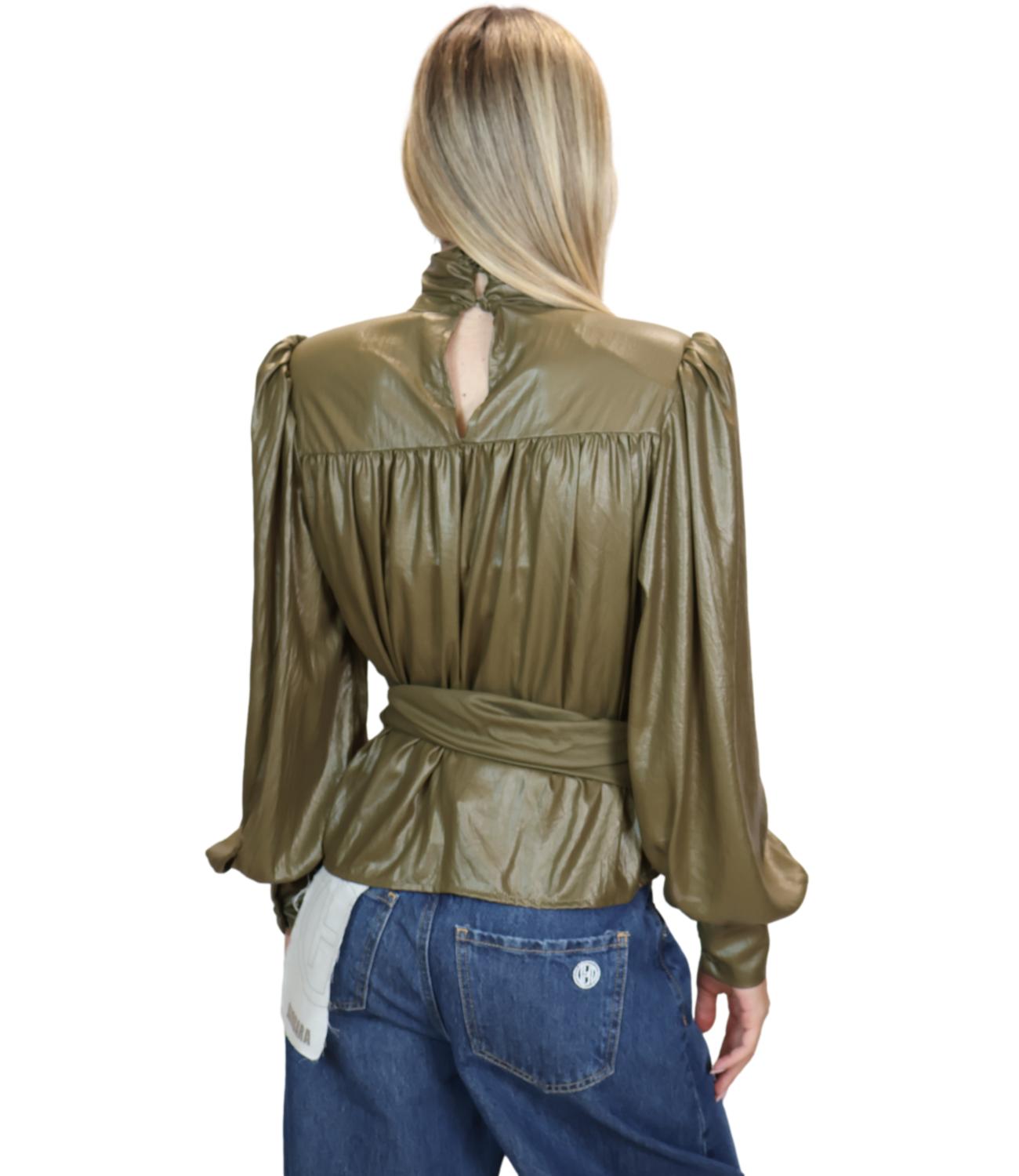 Have One Blusa da Donna - Militare - CmA-R020