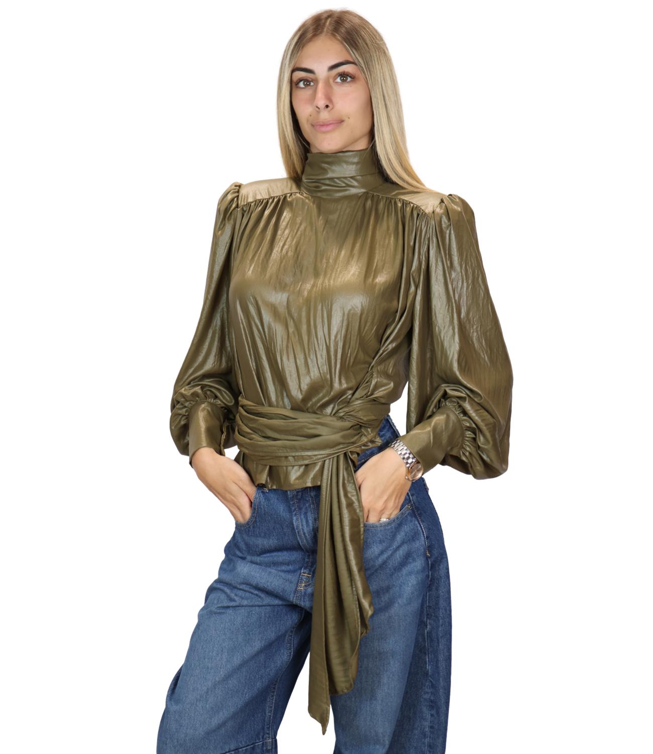 Have One Blusa da Donna - Militare - CmA-R020