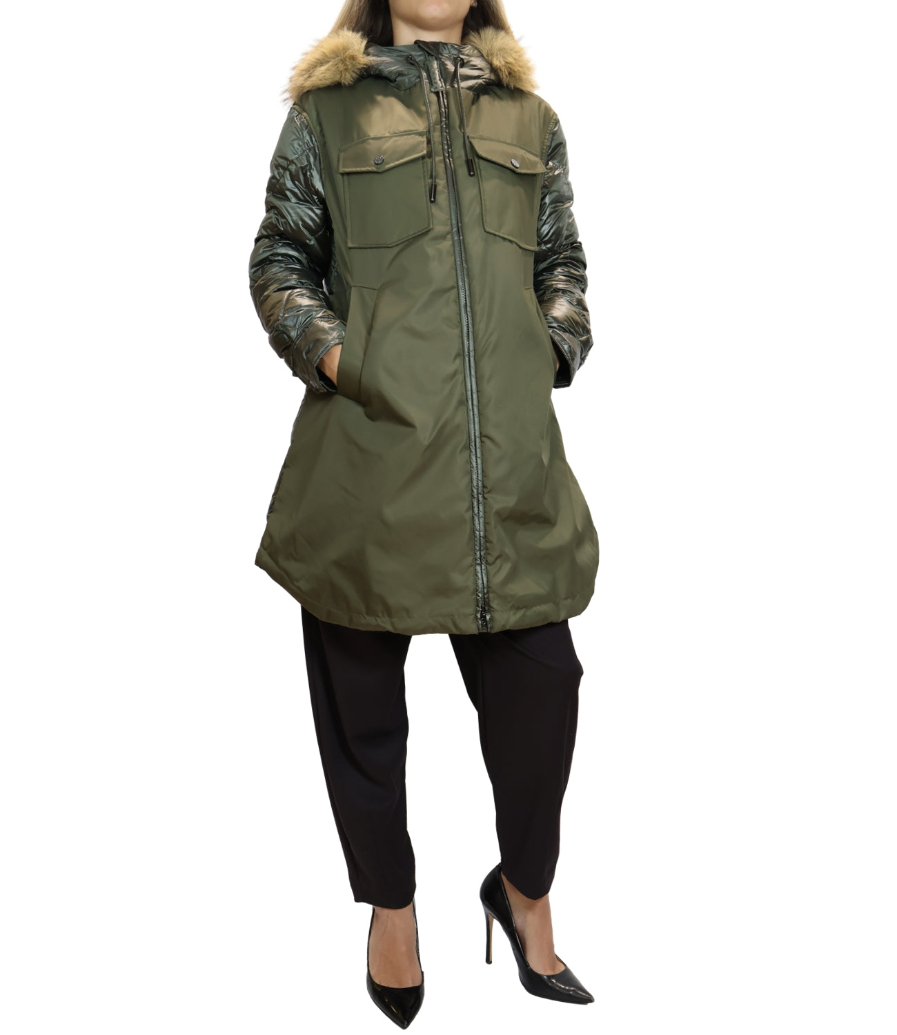 Have One Piumino da Donna - Militare - KiD-R006