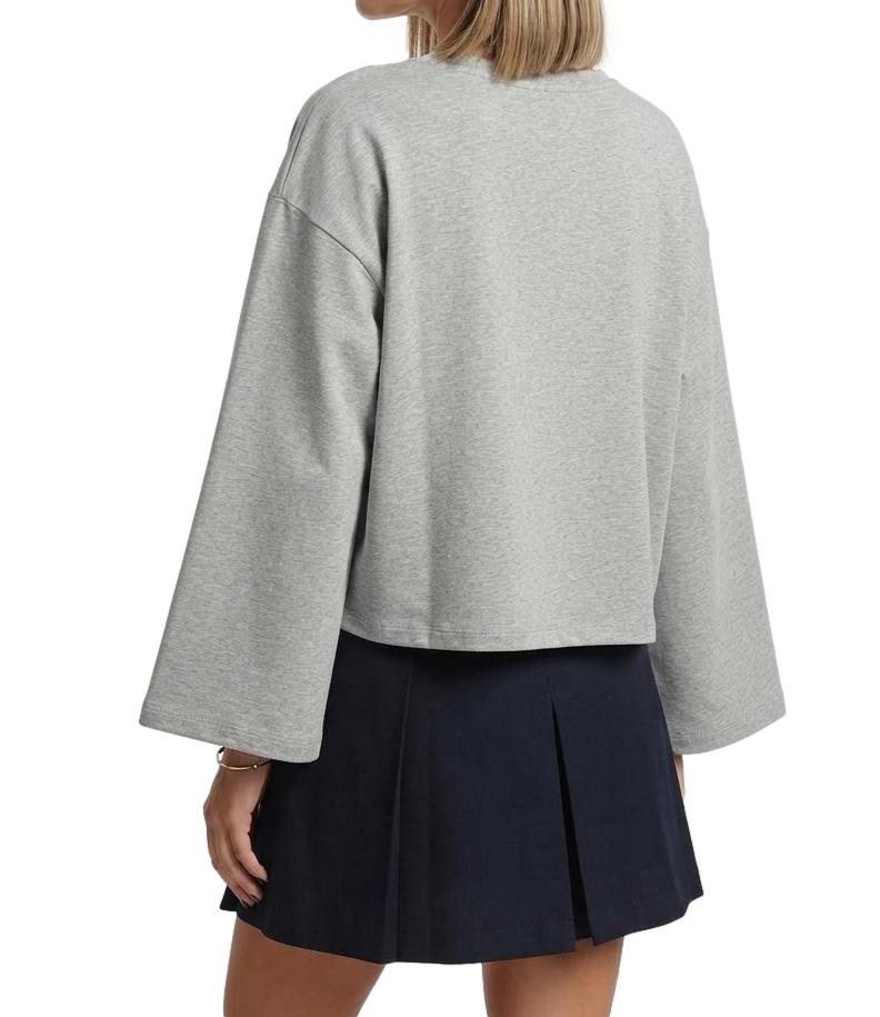 Have One Maglia da Donna - Grigio Melange/viola/olio U - MxT-R200