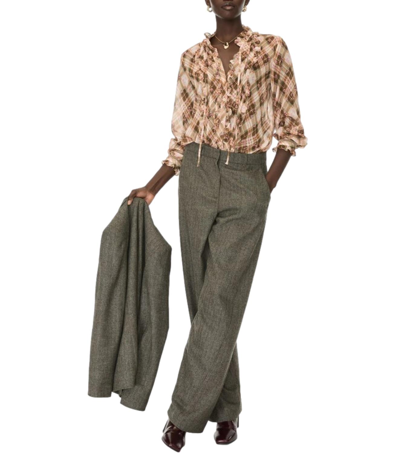 Iblues Camicia da Donna - Kaki - 2627116112200