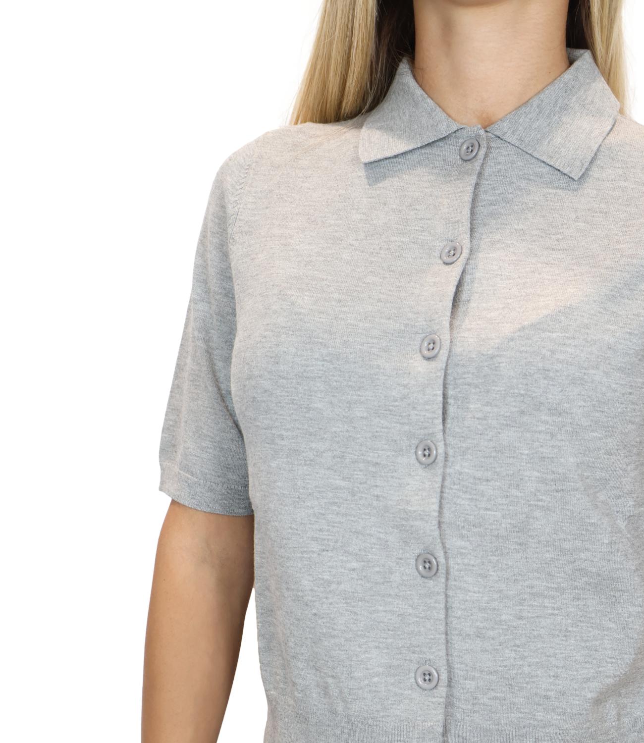 Iblues Cardigan da Donna - Grigio Melange - 2627346031200
