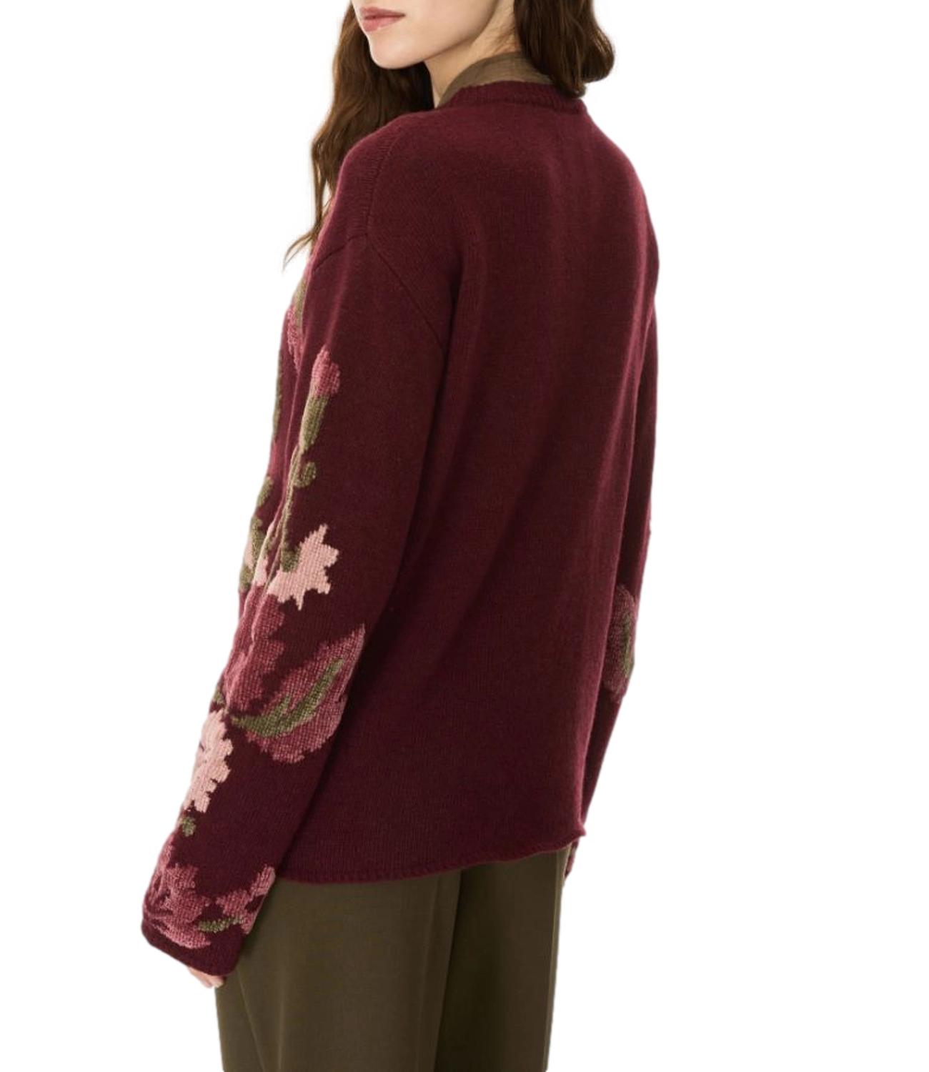 Iblues Maglia da Donna - Rosso Vino - 2627366232200