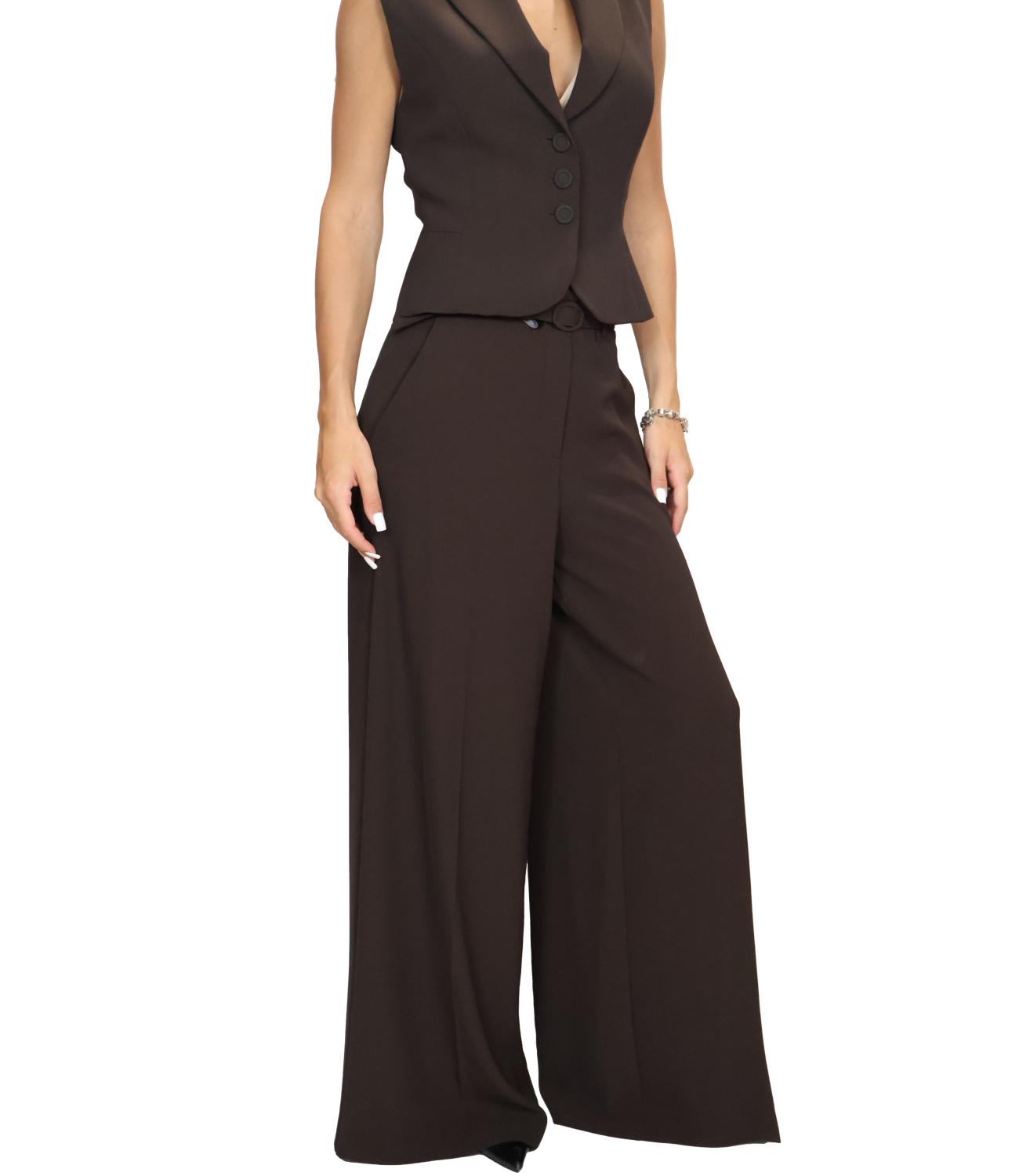 Imperial Pantalone da Donna - Dark Coffee - P7j7mhxc