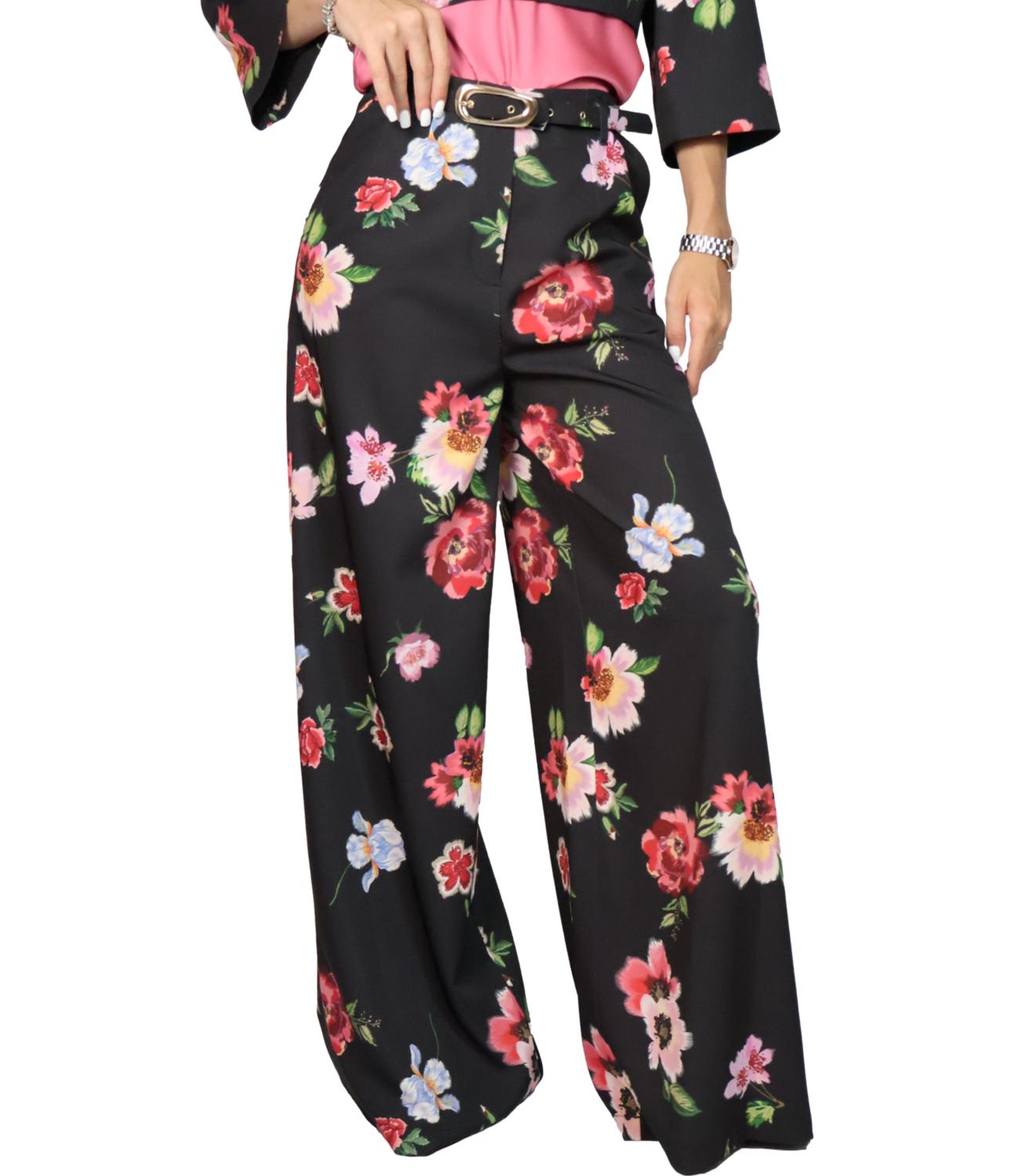 Imperial Pantalone da Donna - Nero/multicolor - P8g2mhyc