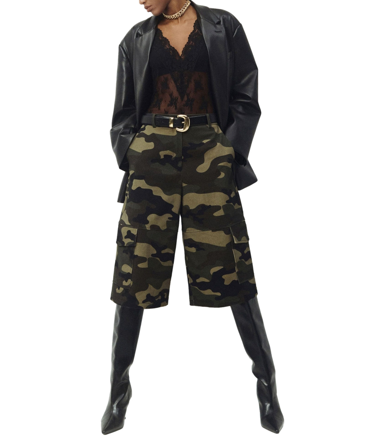 Imperial Pantalone da Donna - Militare - P8h1mto