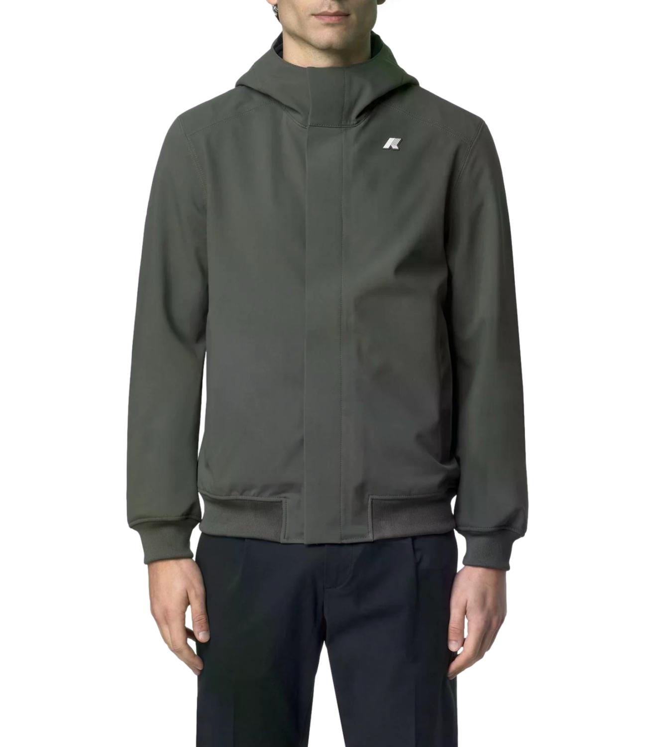 K-Way Giacca da Uomo - Green Blackish - Blue Depth - K3135kw