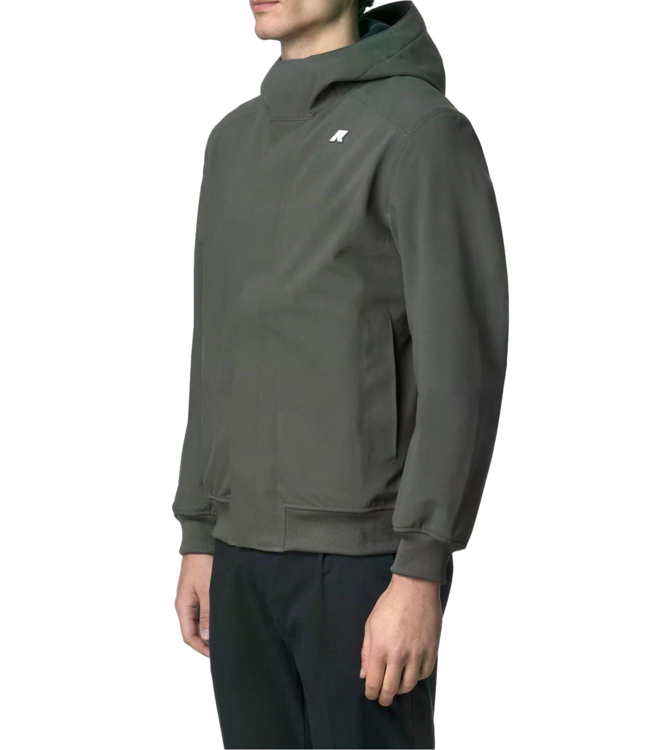 K-Way Giacca da Uomo - Green Blackish - Blue Depth - K3135kw