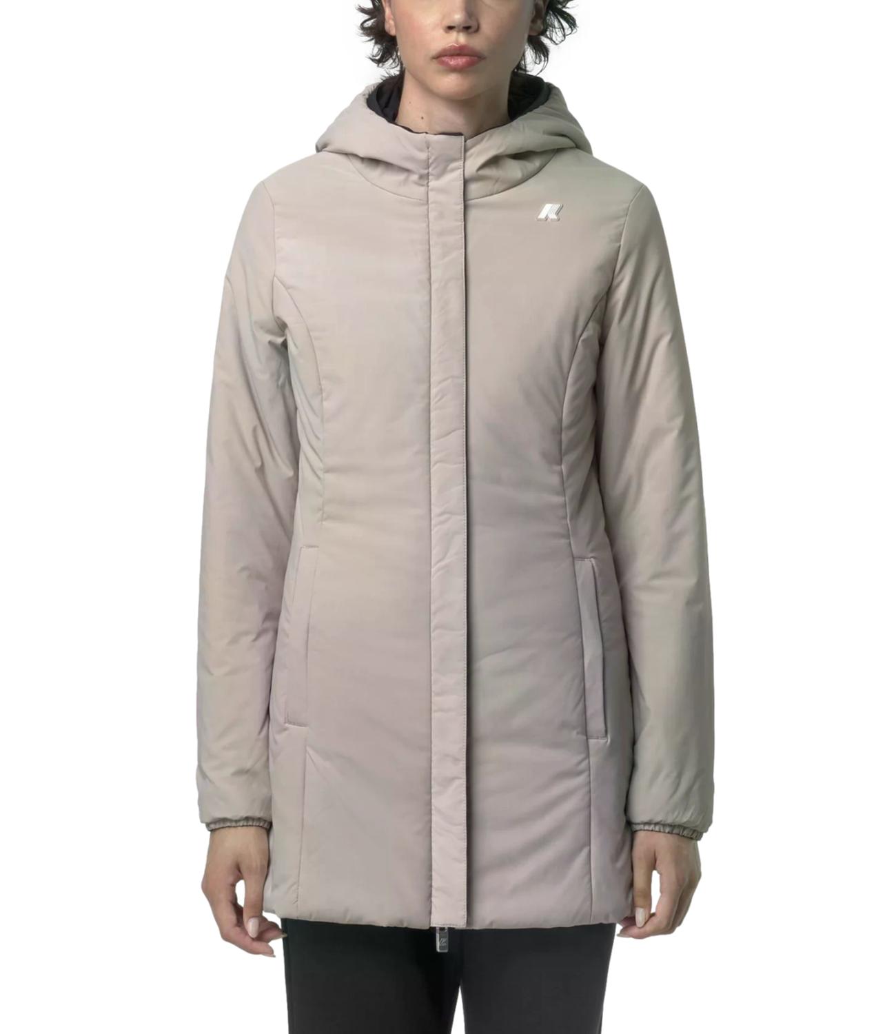 K-Way Giacca da Donna - Black Pure - Beige Khaki - K6128uw