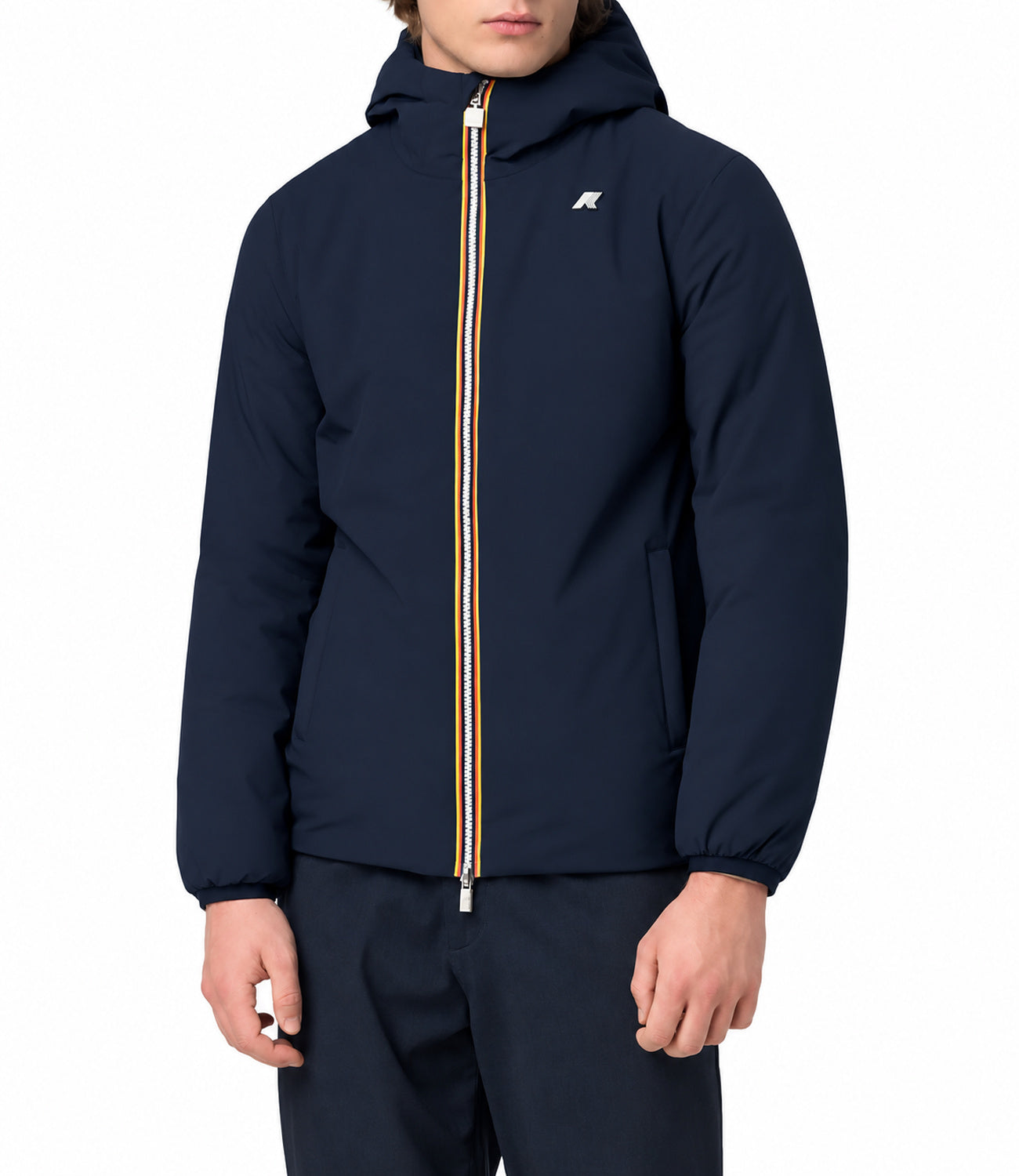 K-Way Giacca da Uomo - Blue Depth - Green Army - K6128vw