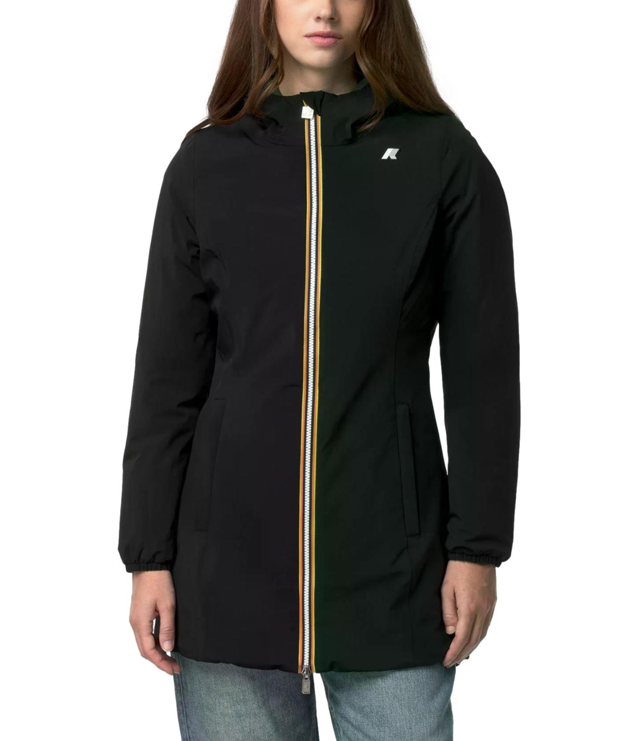 K-Way Giacca da Uomo - Black Pure - Green Army - K6128ww