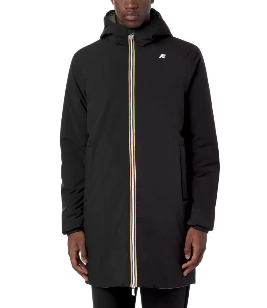 K-Way Giacca da Uomo - Black Pure - Green Army - K6128ww