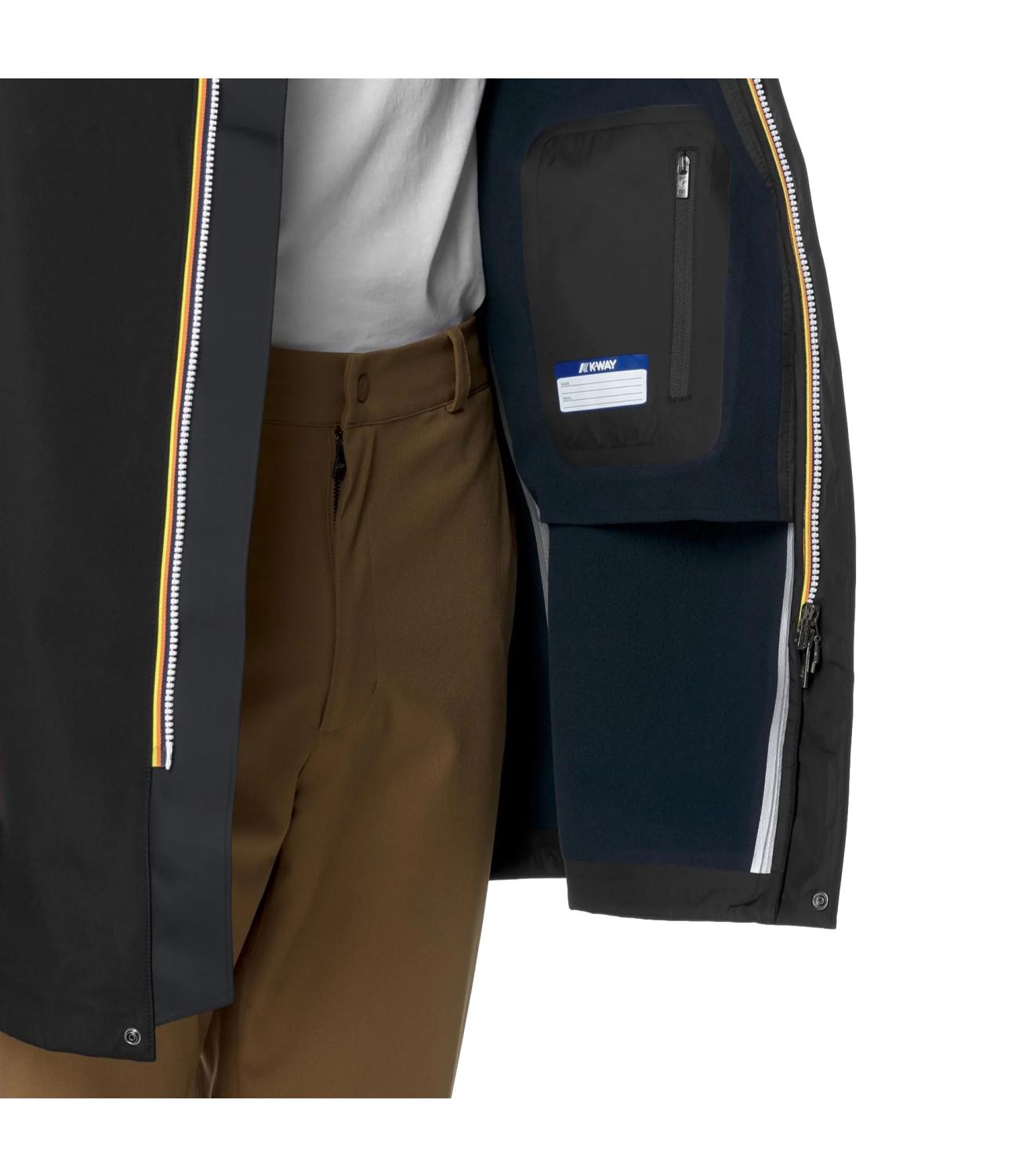 K-Way Giacca da Uomo - Black P-Blue D - K7126ww