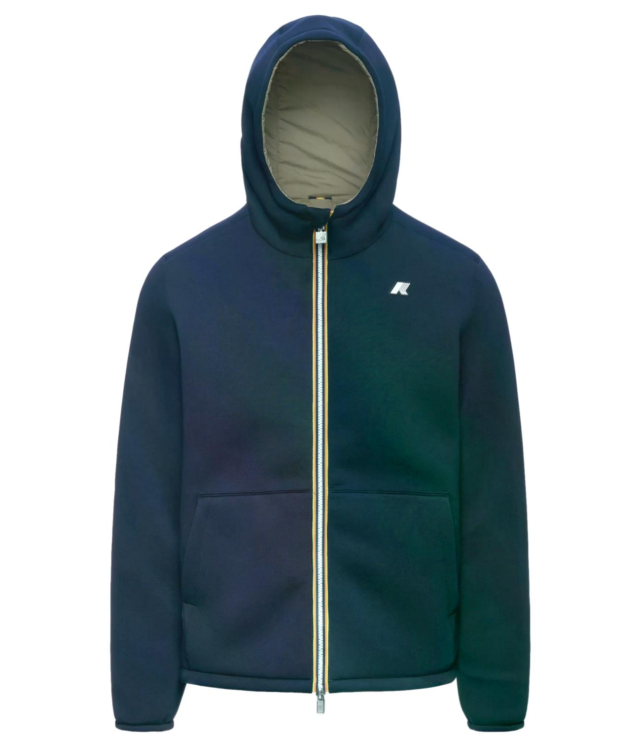 K-Way Giacca da Uomo - Blue Depth - Green Army - K8142yw