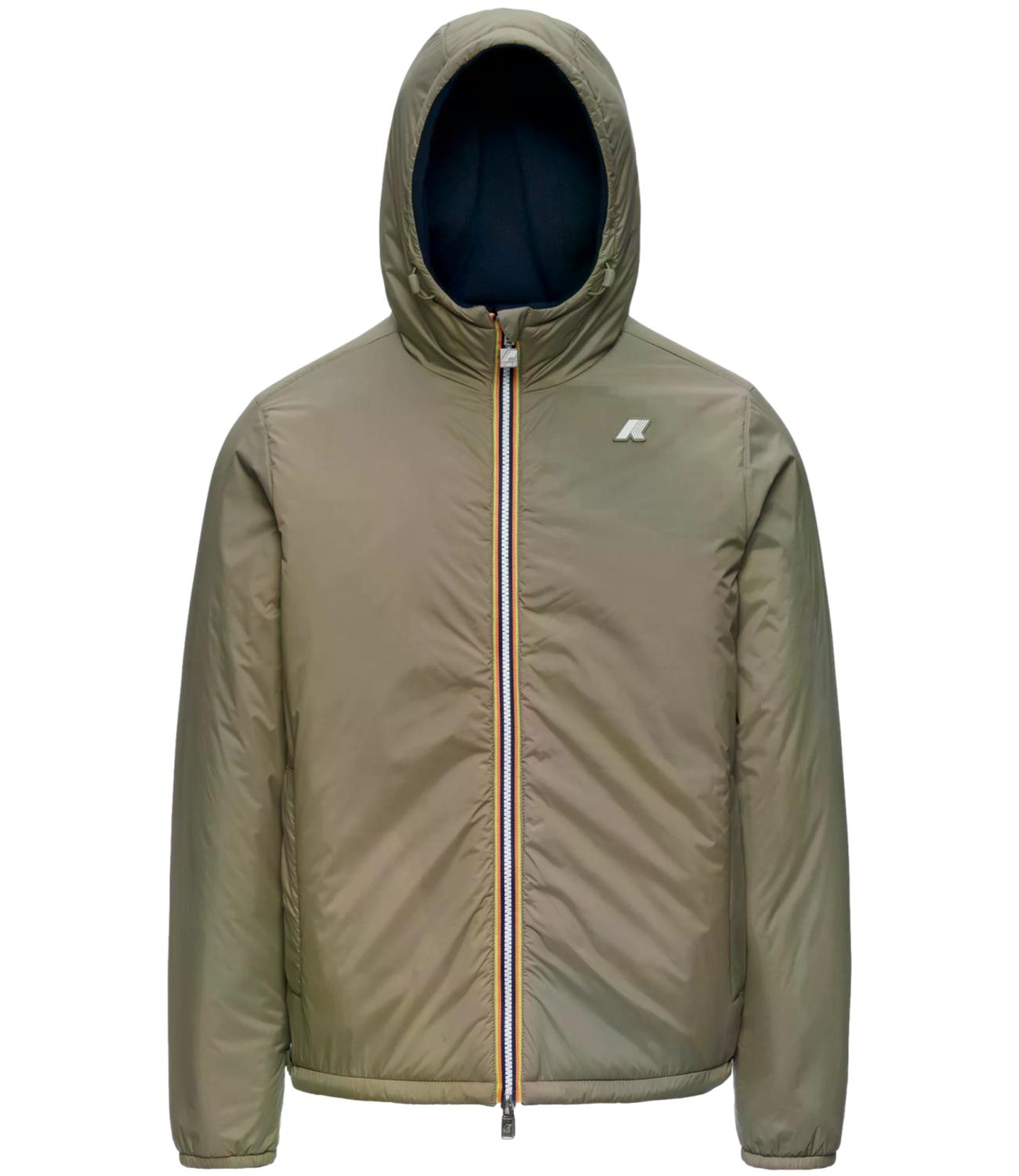 K-Way Giacca da Uomo - Blue Depth - Green Army - K8142yw